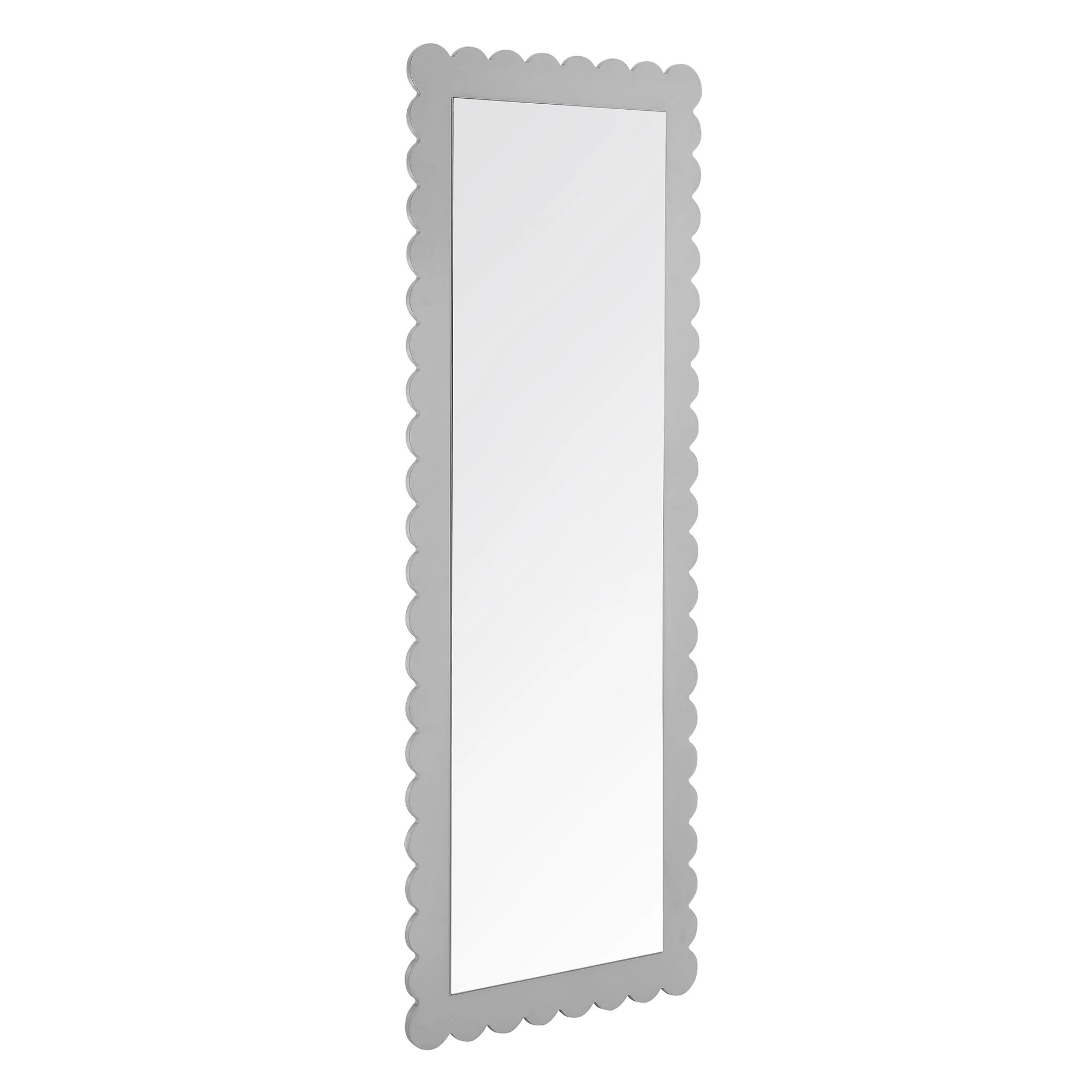 Emmeline Scalloped Rectangle Floor Mirror by Modway - Image 2