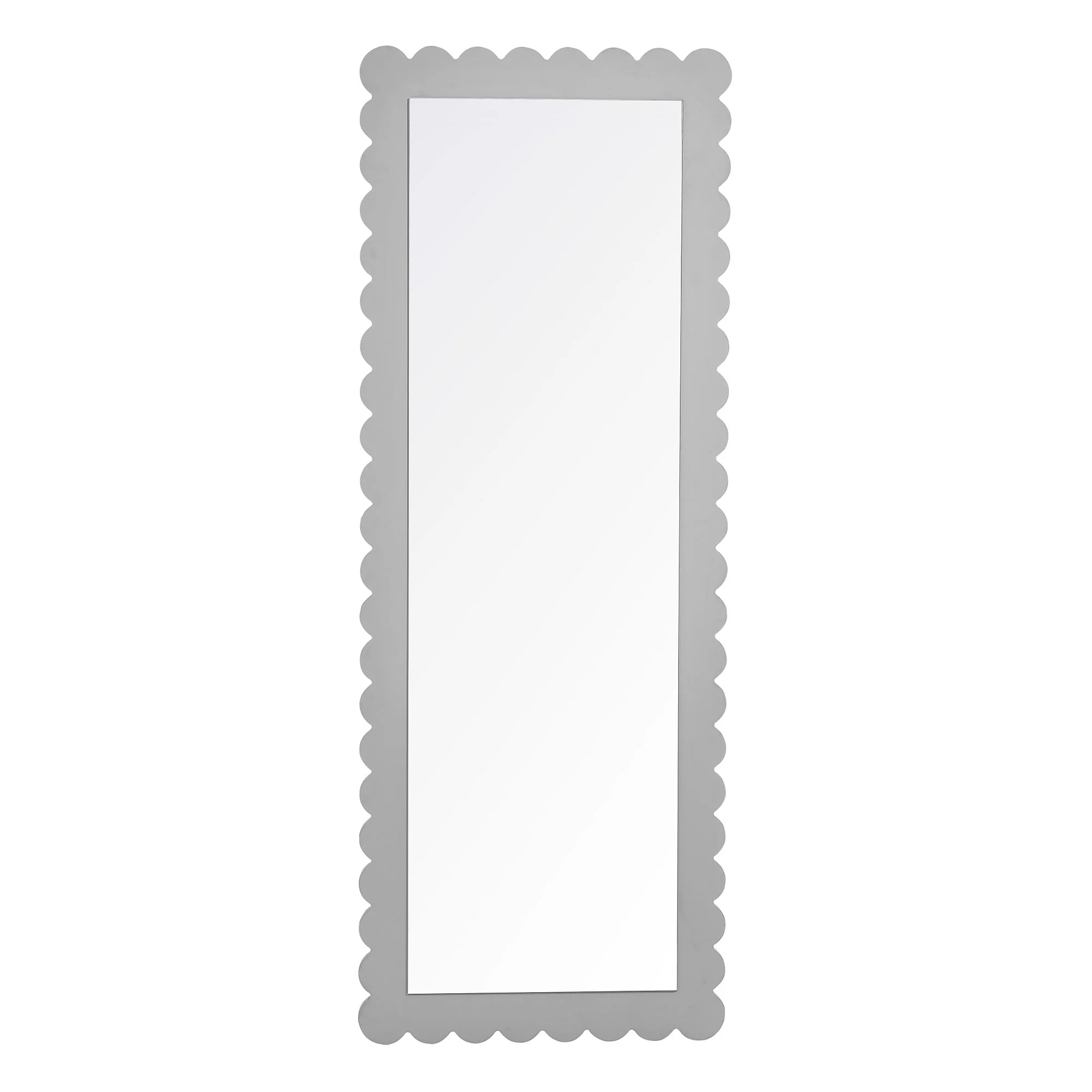 Emmeline Scalloped Rectangle Floor Mirror by Modway - Image 3