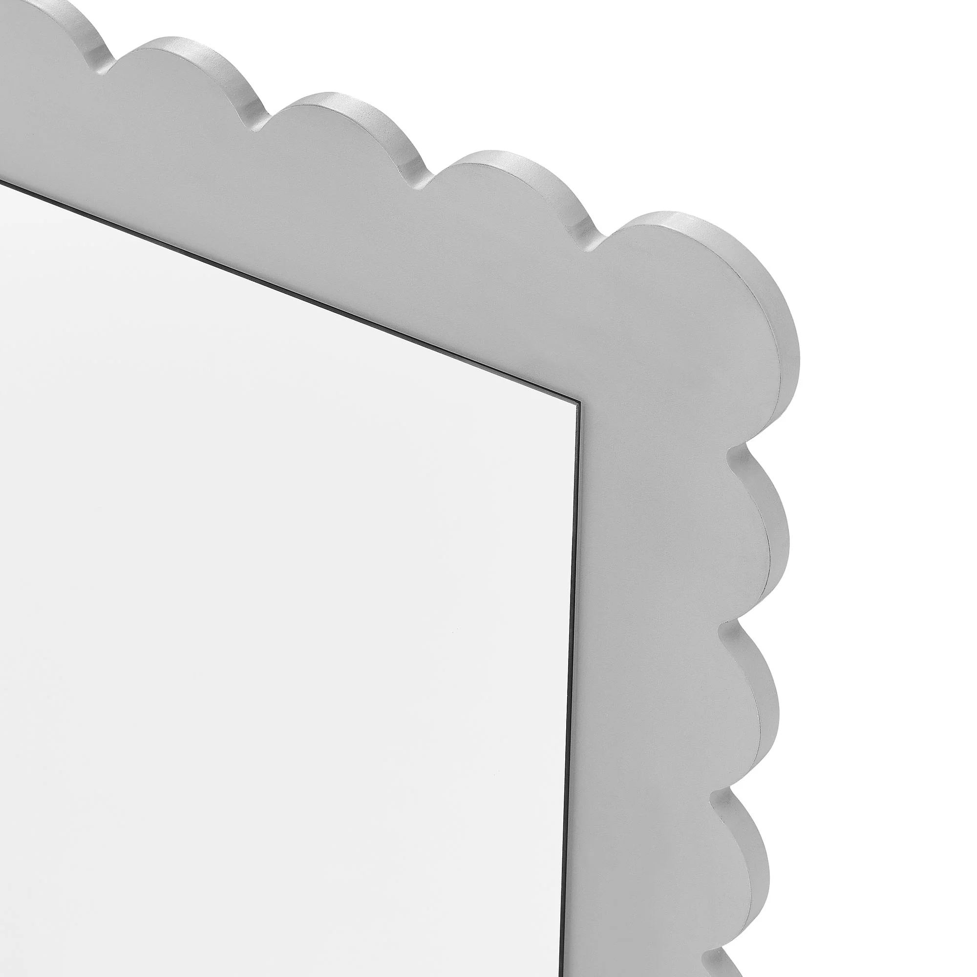 Emmeline Scalloped Rectangle Floor Mirror by Modway - Image 5