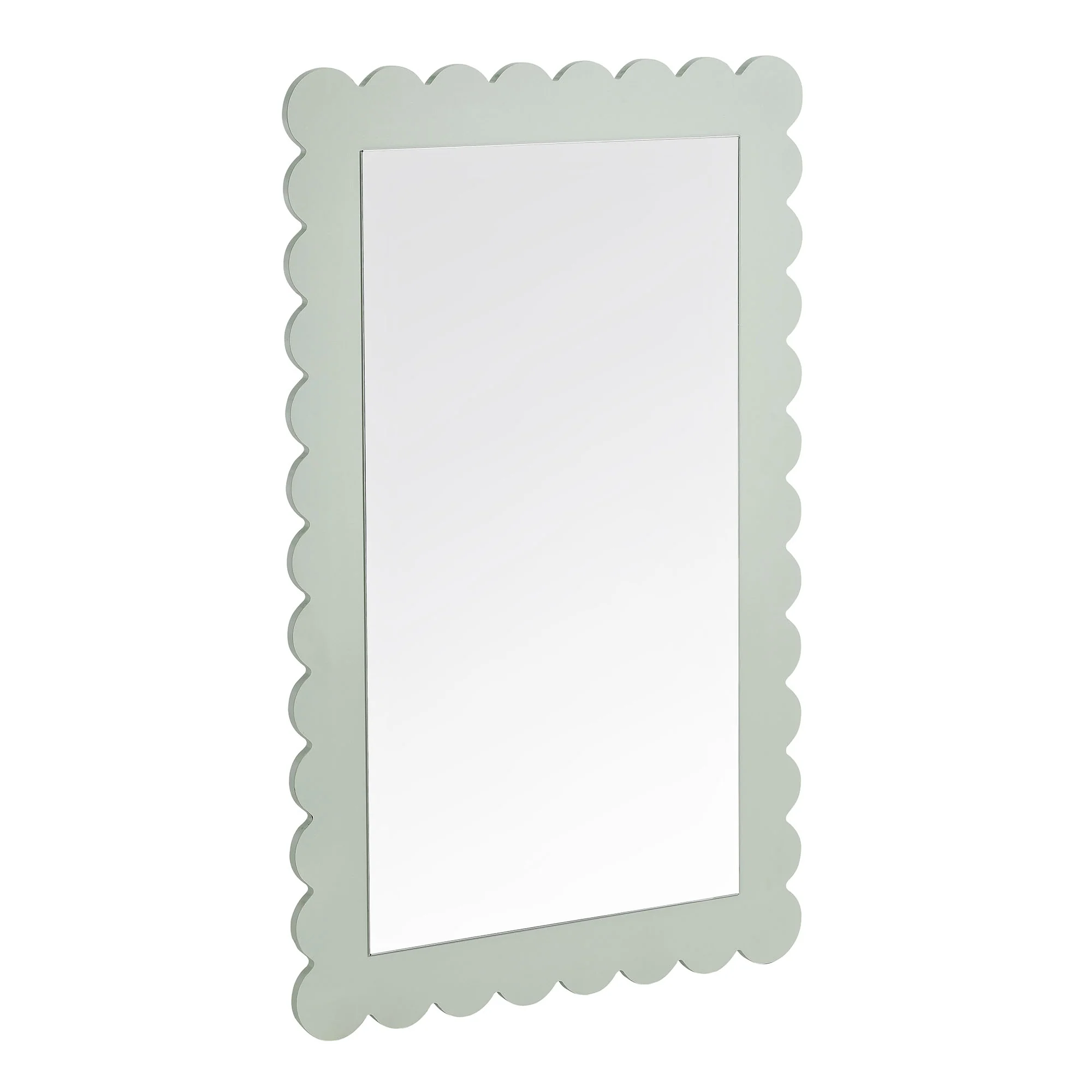 Emmeline Scalloped Rectangle Wall Mirror by Modway - Image 10