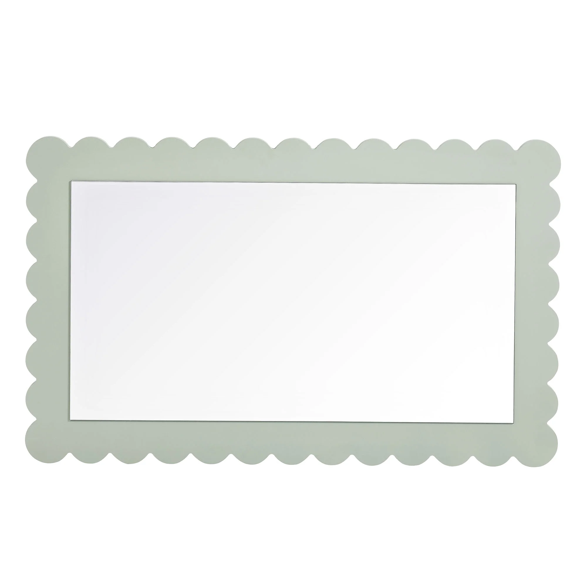 Emmeline Scalloped Rectangle Wall Mirror by Modway - Image 11