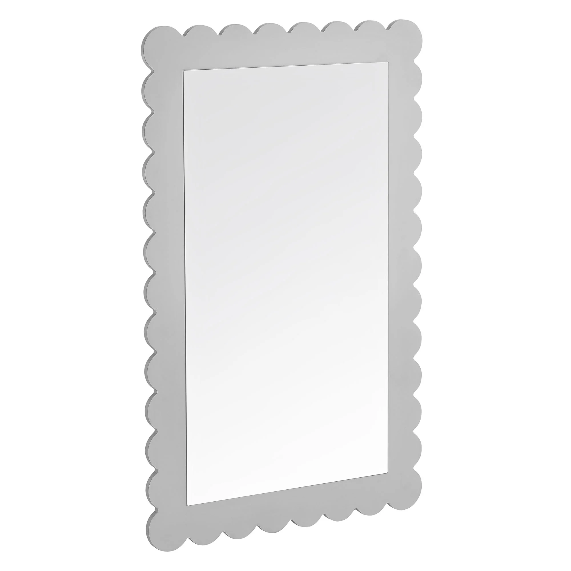 Emmeline Scalloped Rectangle Wall Mirror by Modway - Image 2