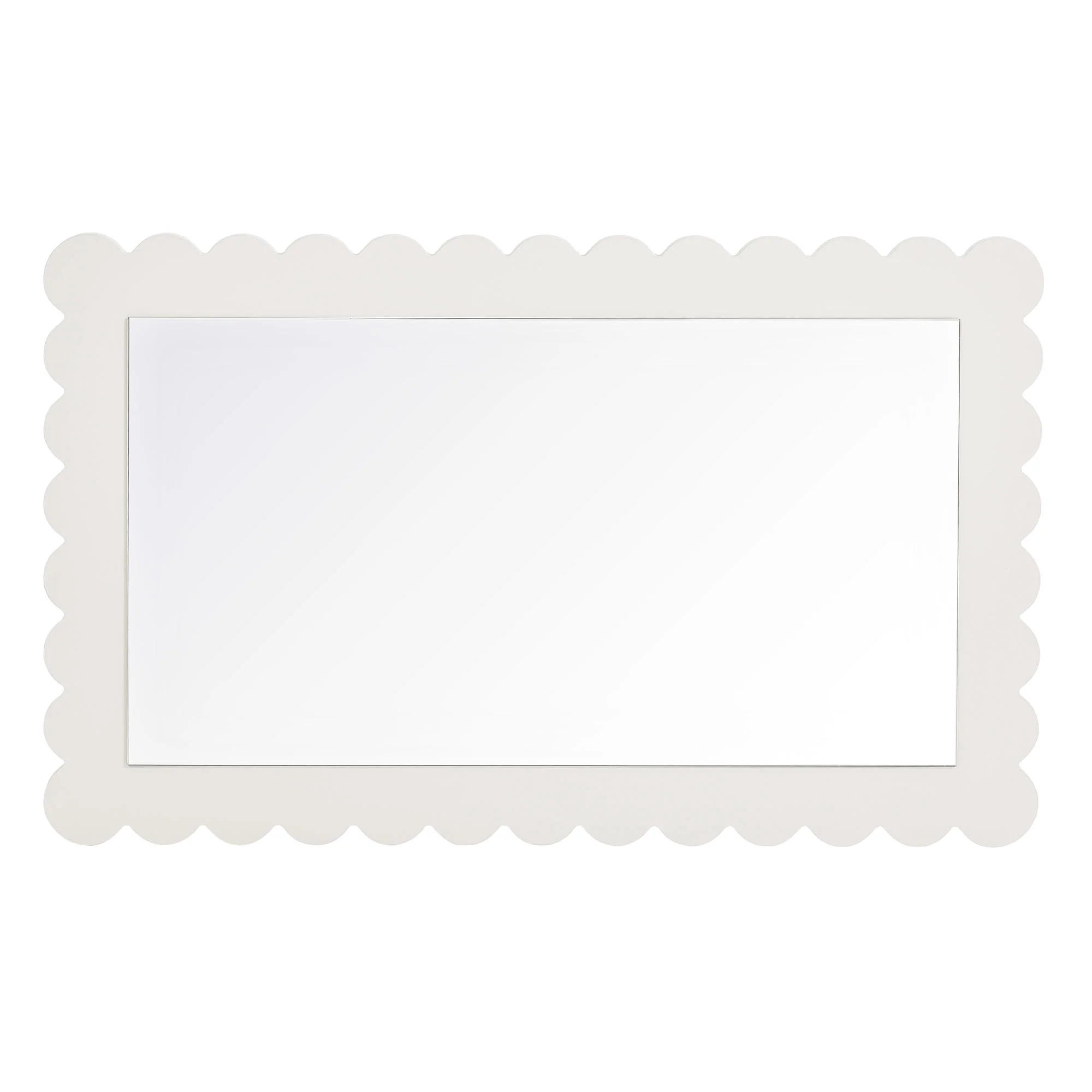 Emmeline Scalloped Rectangle Wall Mirror by Modway - Image 20