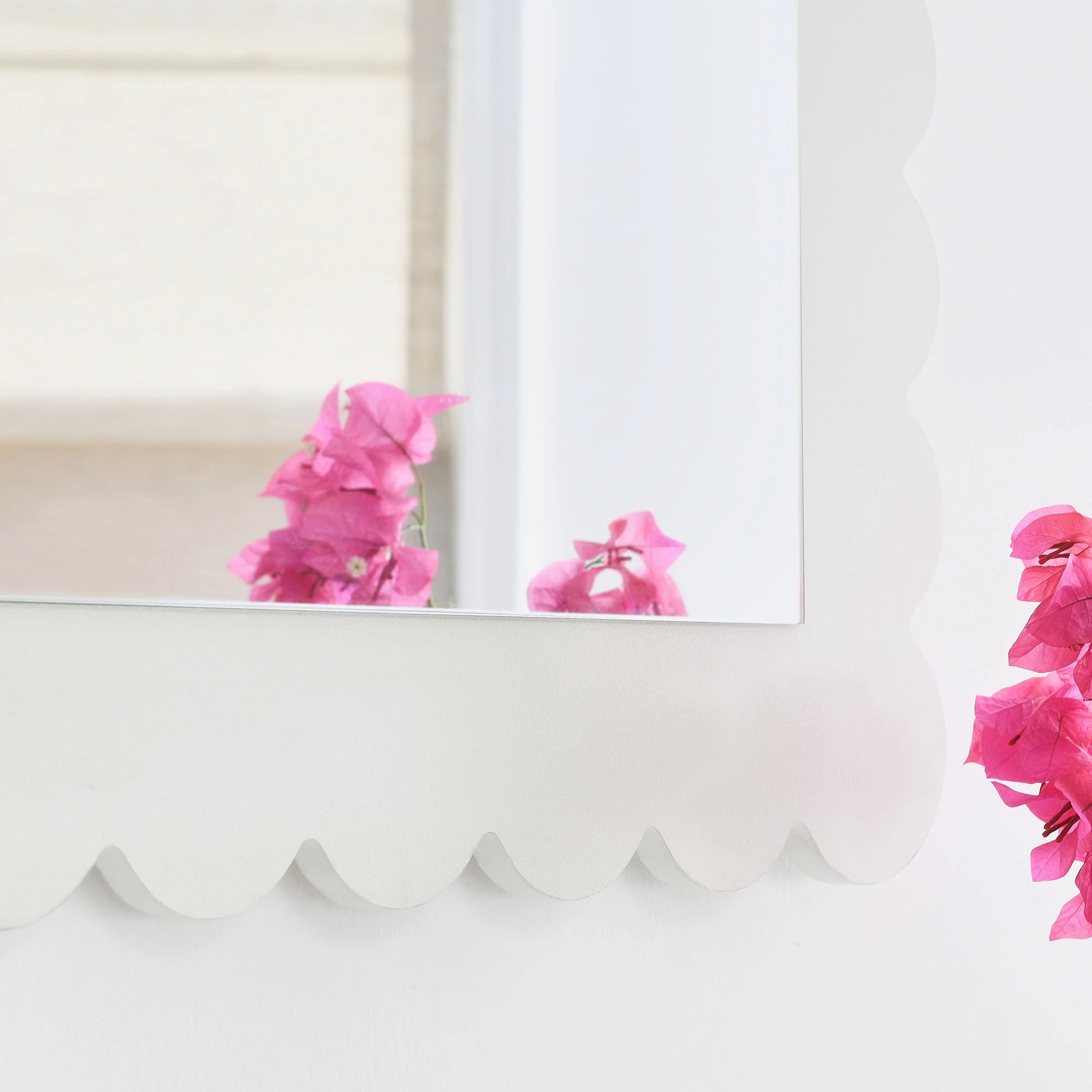 Emmeline Scalloped Rectangle Wall Mirror by Modway - Image 24