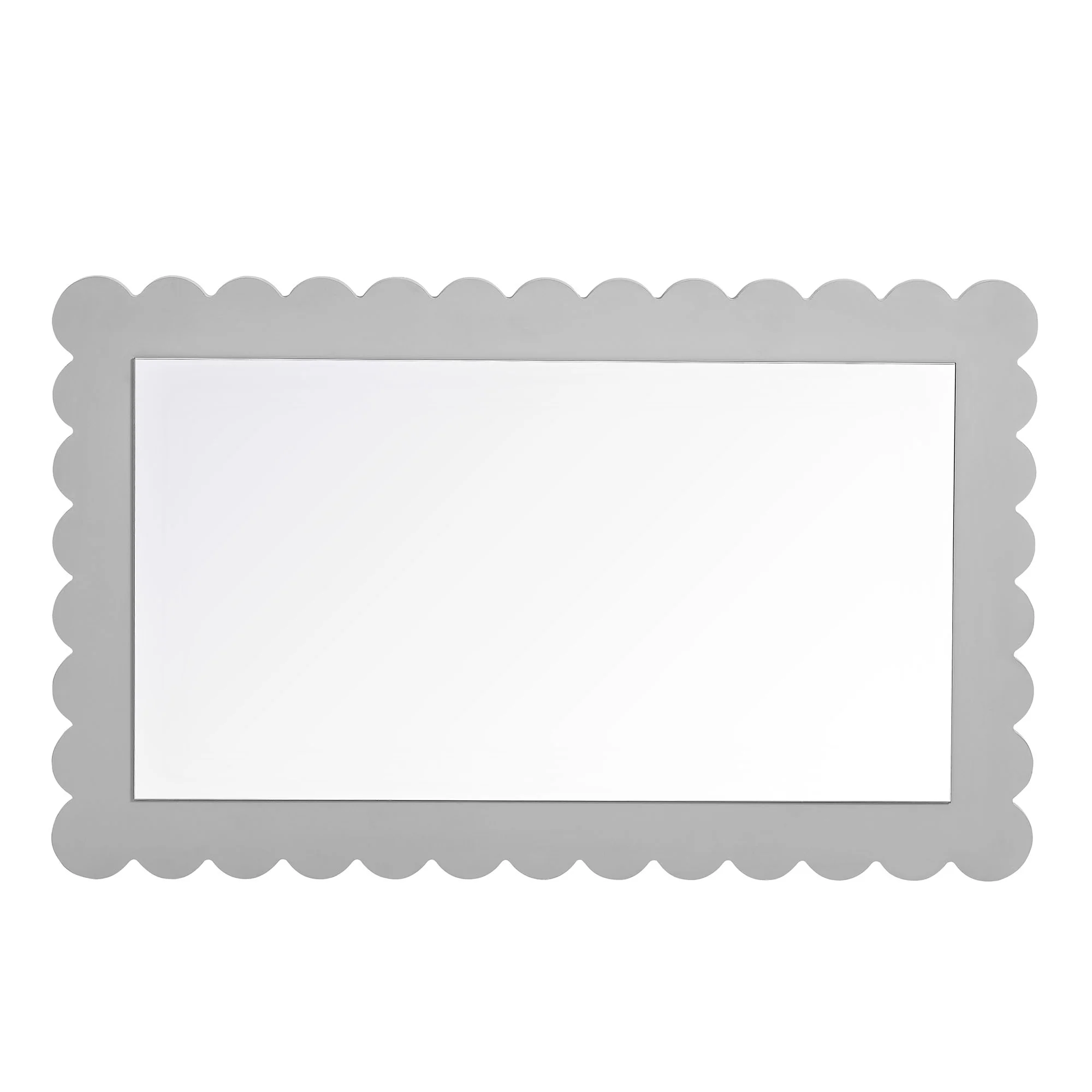 Emmeline Scalloped Rectangle Wall Mirror by Modway - Image 3