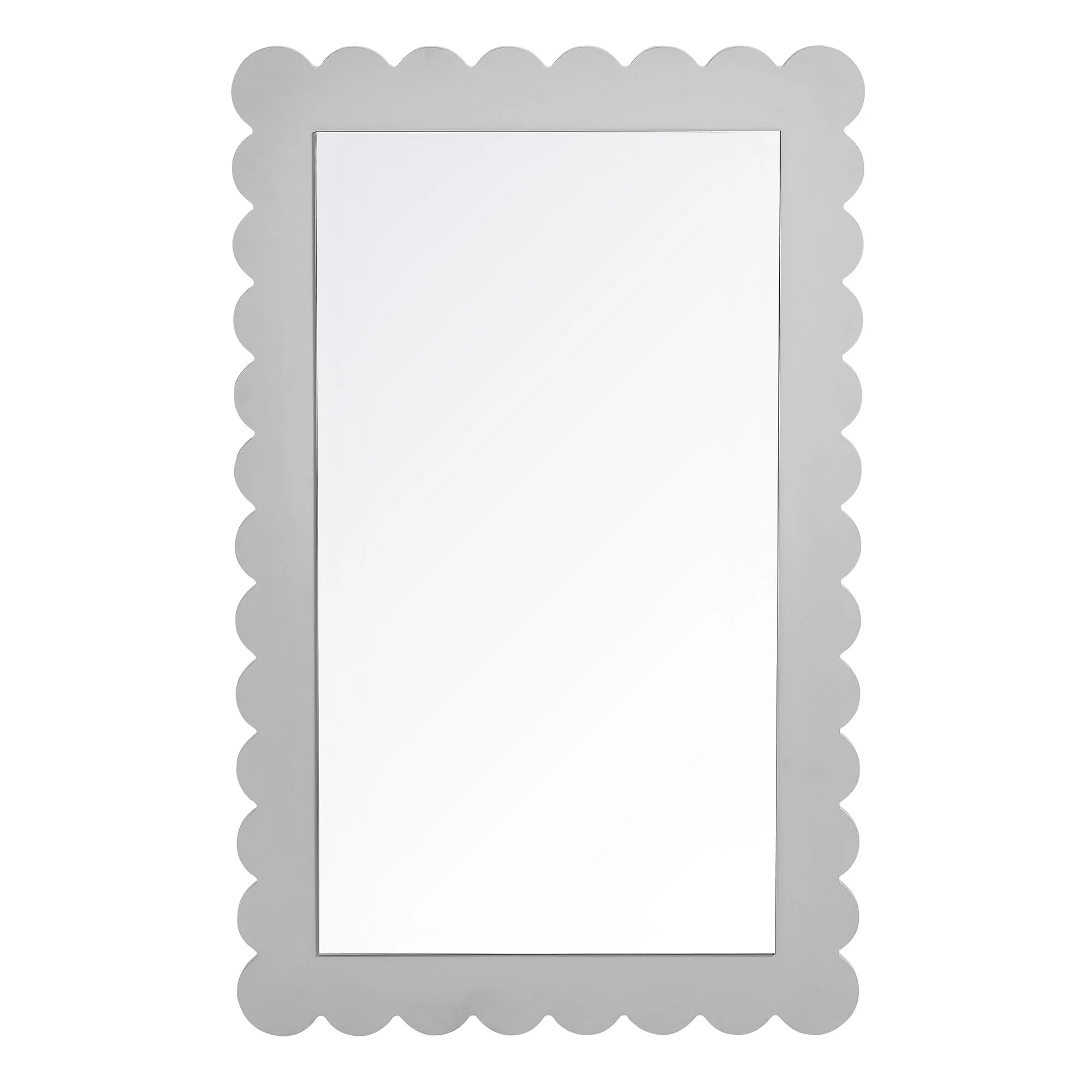 Emmeline Scalloped Rectangle Wall Mirror by Modway - Image 4