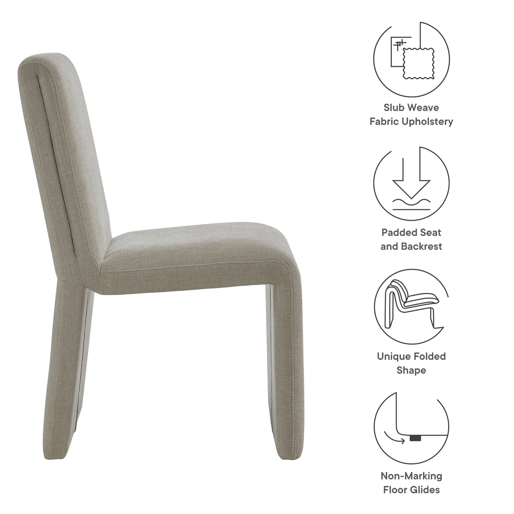 Emory Fabric Upholstered Dining Side Chair by Modway - Image 8