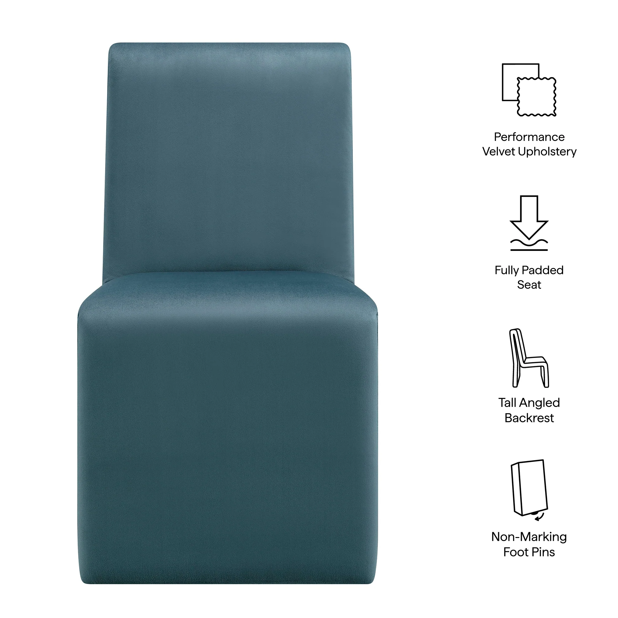 Emory Upholstered Performance Velvet Dining Side Chair by Modway - Image 17