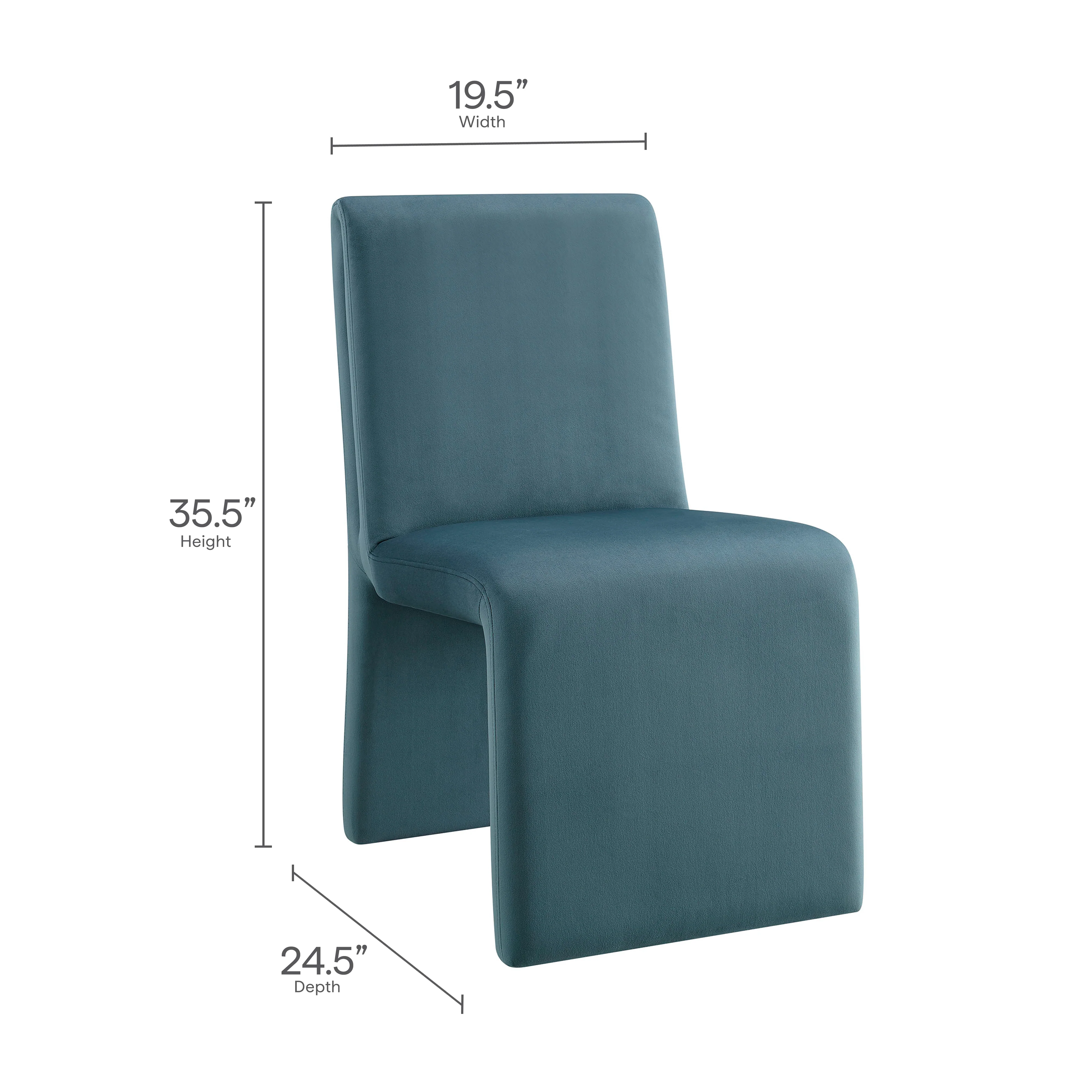 Emory Upholstered Performance Velvet Dining Side Chair by Modway - Image 18