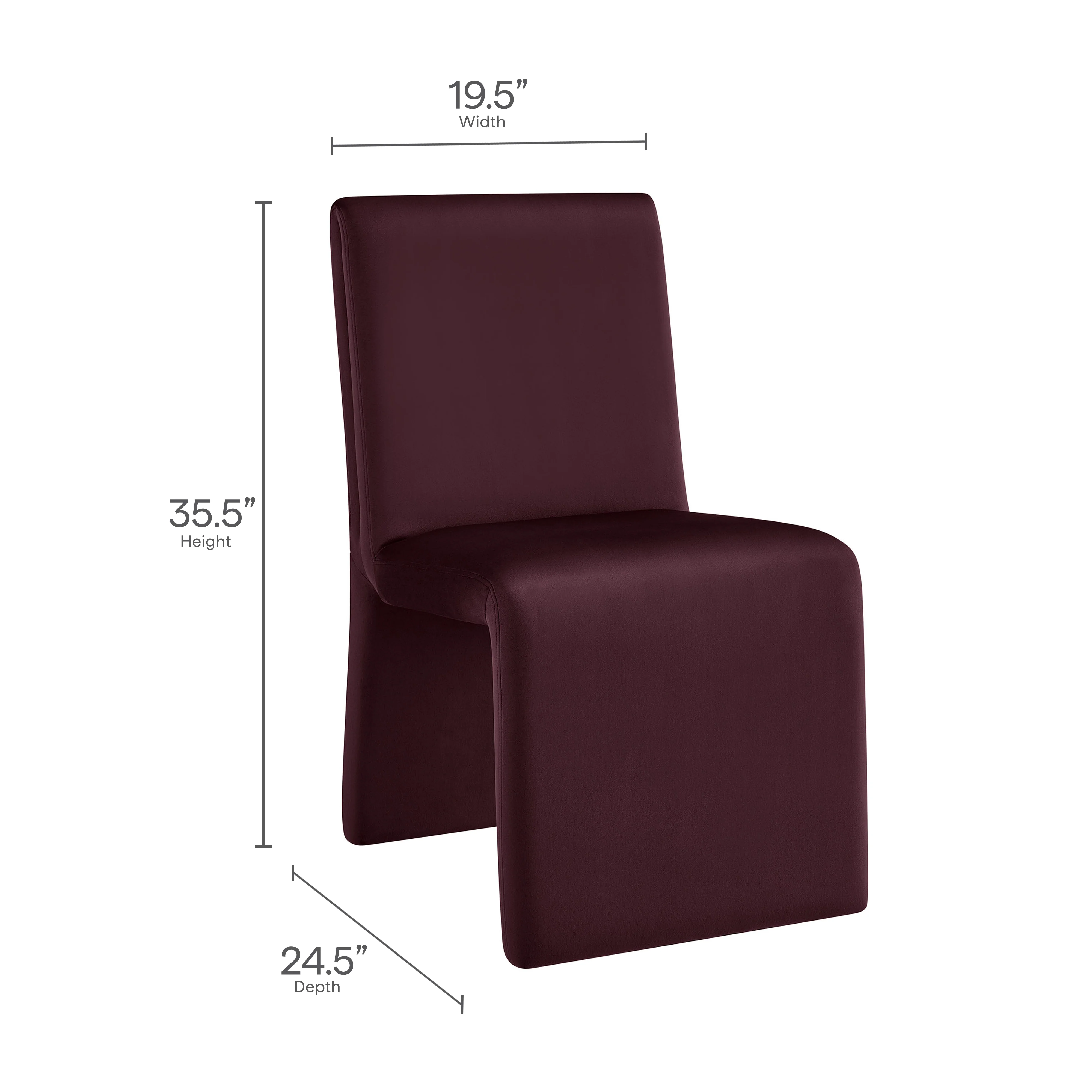 Emory Upholstered Performance Velvet Dining Side Chair by Modway - Image 36