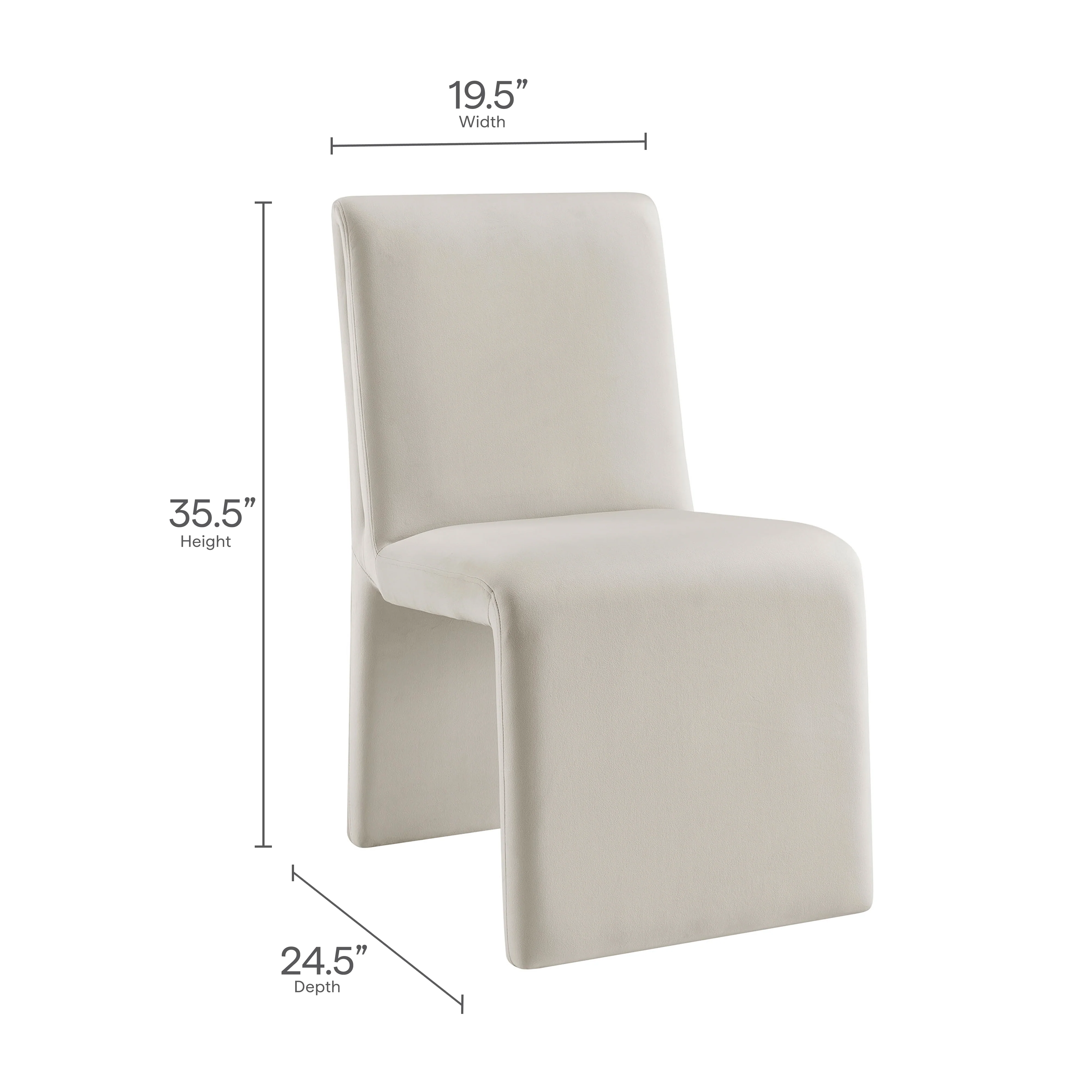 Emory Upholstered Performance Velvet Dining Side Chair by Modway - Image 9