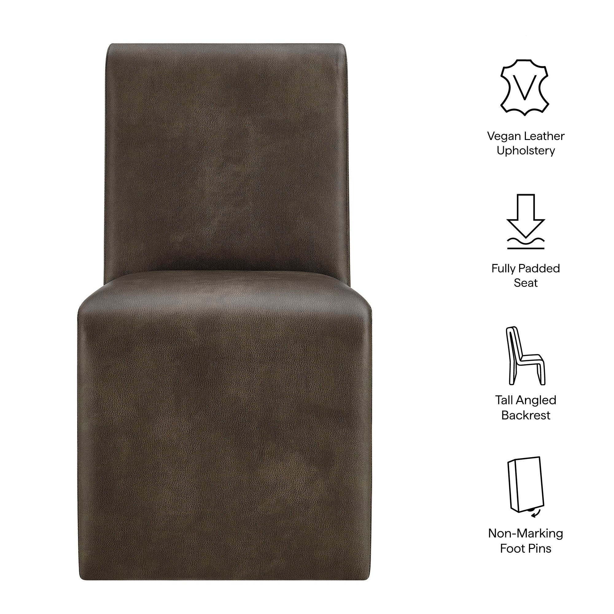 Emory Vegan Leather Dining Side Chair by Modway - Image 17