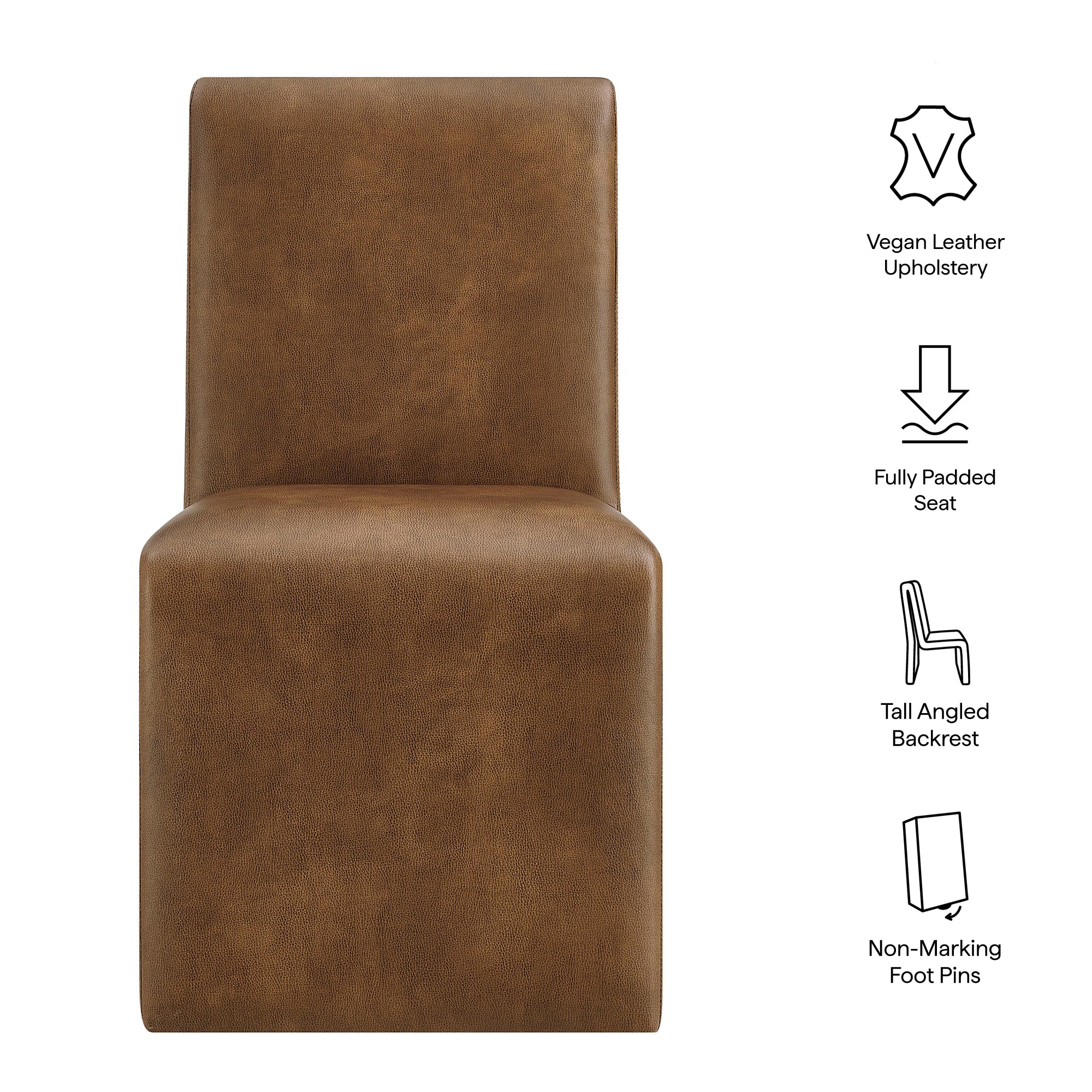 Emory Vegan Leather Dining Side Chair by Modway - Image 8