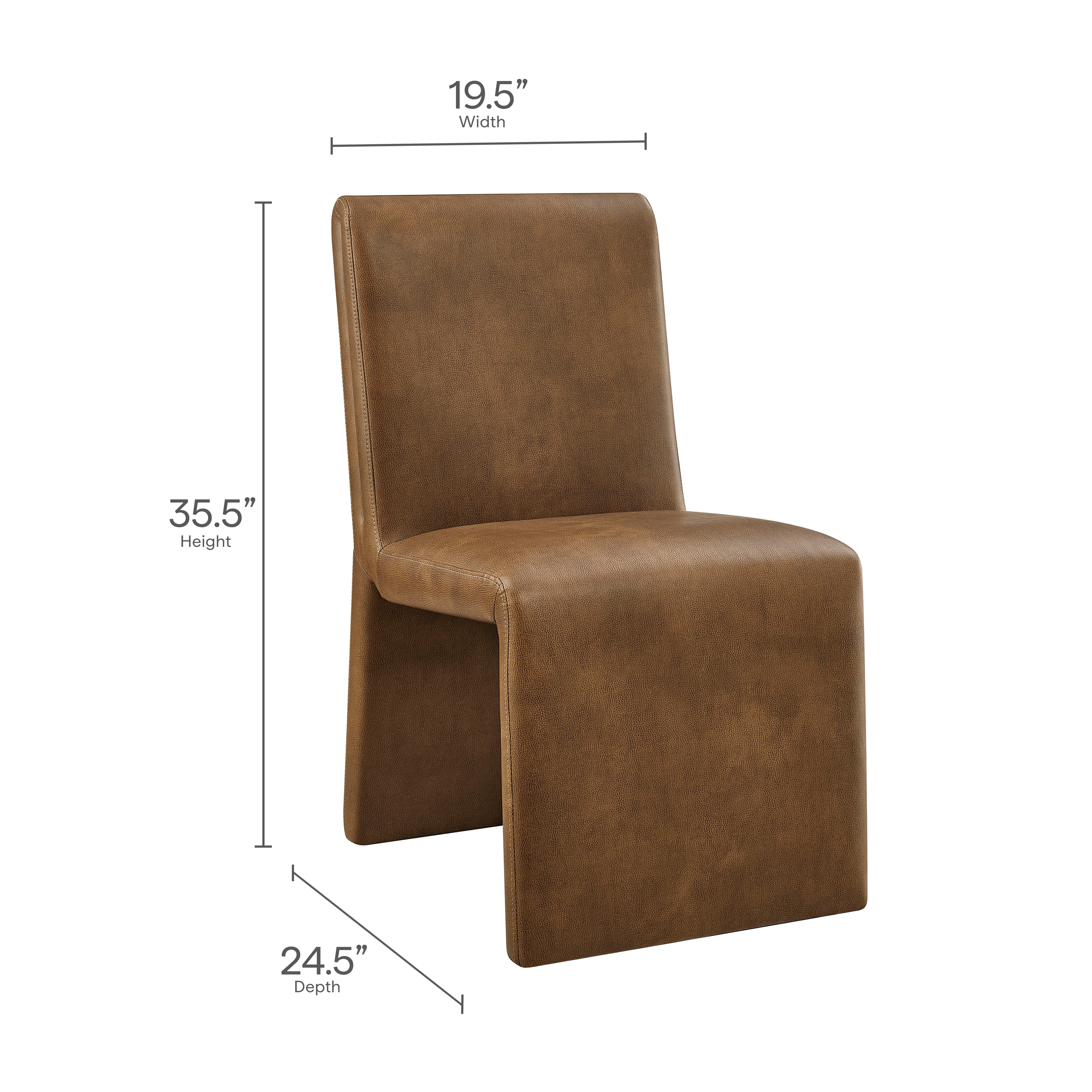 Emory Vegan Leather Dining Side Chair by Modway - Image 9