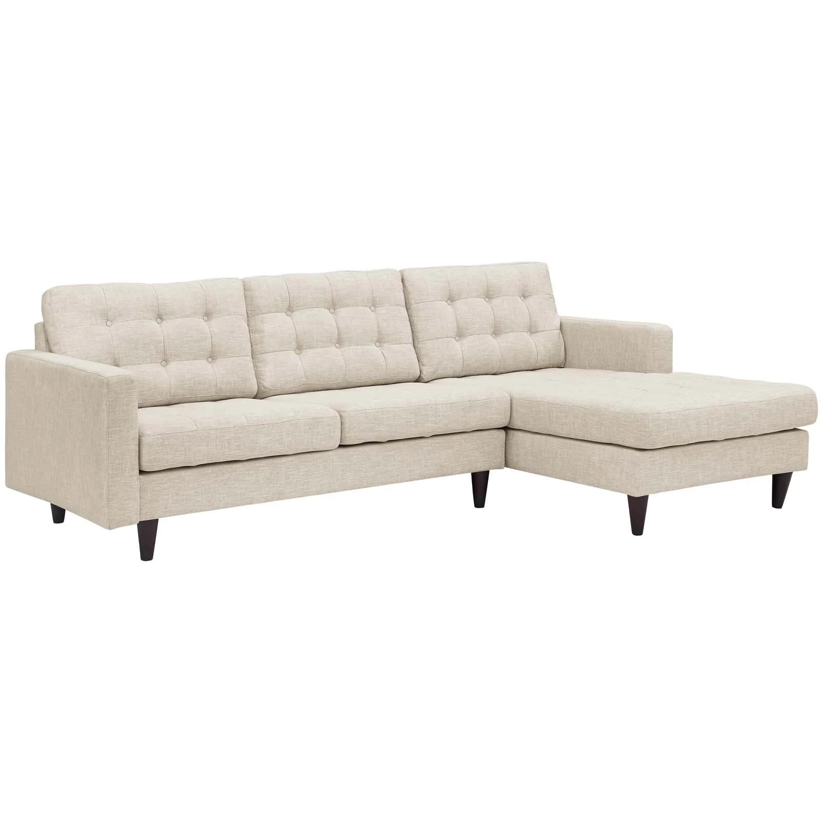 Empress Right-Facing Upholstered Fabric Sectional Sofa By Modway - EEI-1416 - Image 2