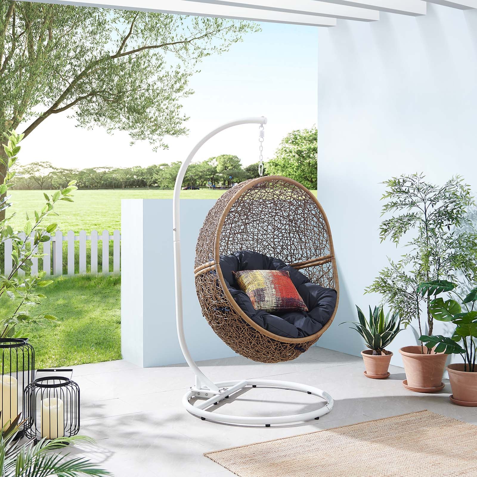Encase Outdoor Patio Rattan Swing Chair By Modway - EEI-6262 - Image 10
