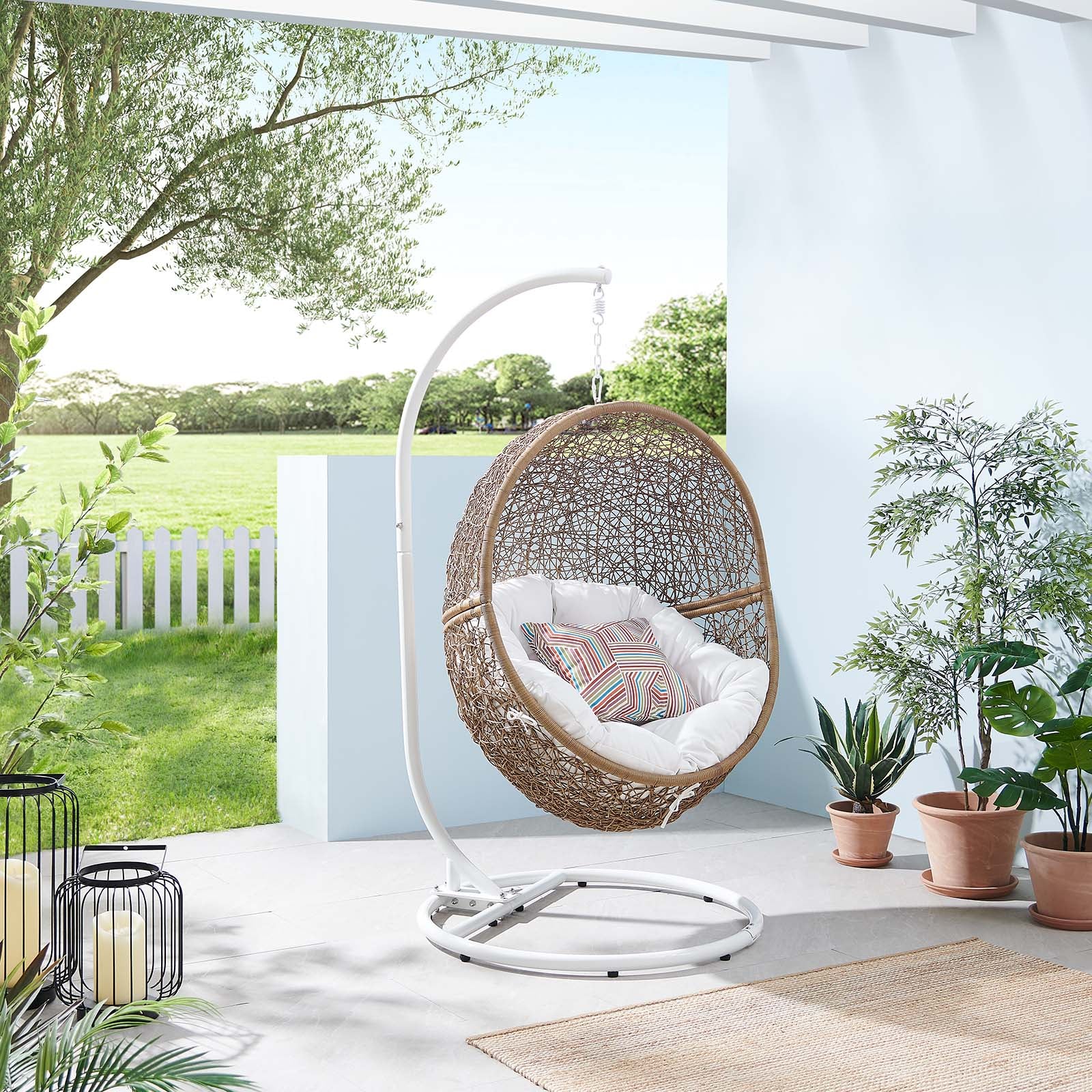 Encase Outdoor Patio Rattan Swing Chair By Modway - EEI-6262 - Image 19