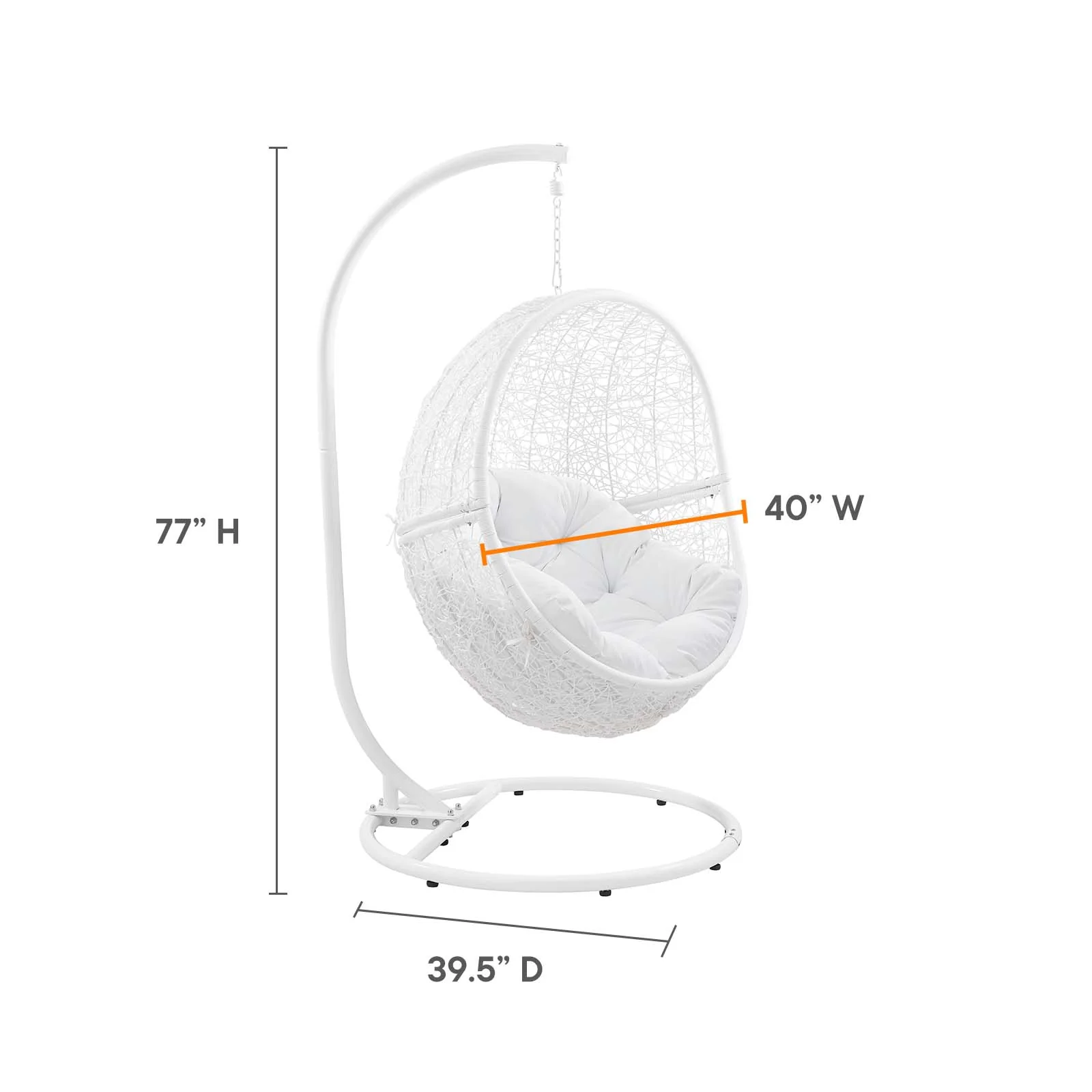 Encase Outdoor Patio Rattan Swing Chair By Modway - EEI-6262 - Image 72