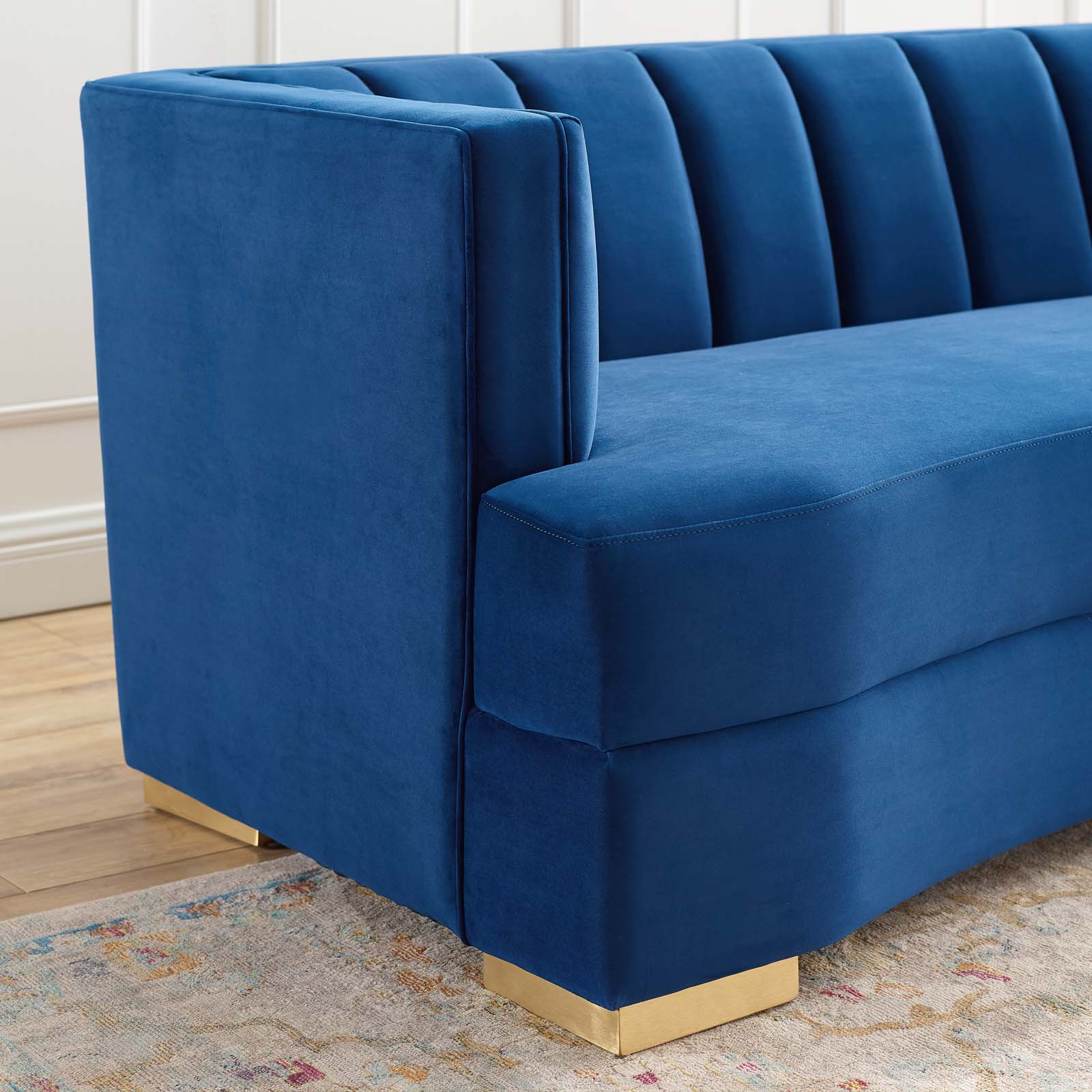 Encompass Channel Tufted Performance Velvet Curved Sofa By Modway - EEI-4134 - Image 15