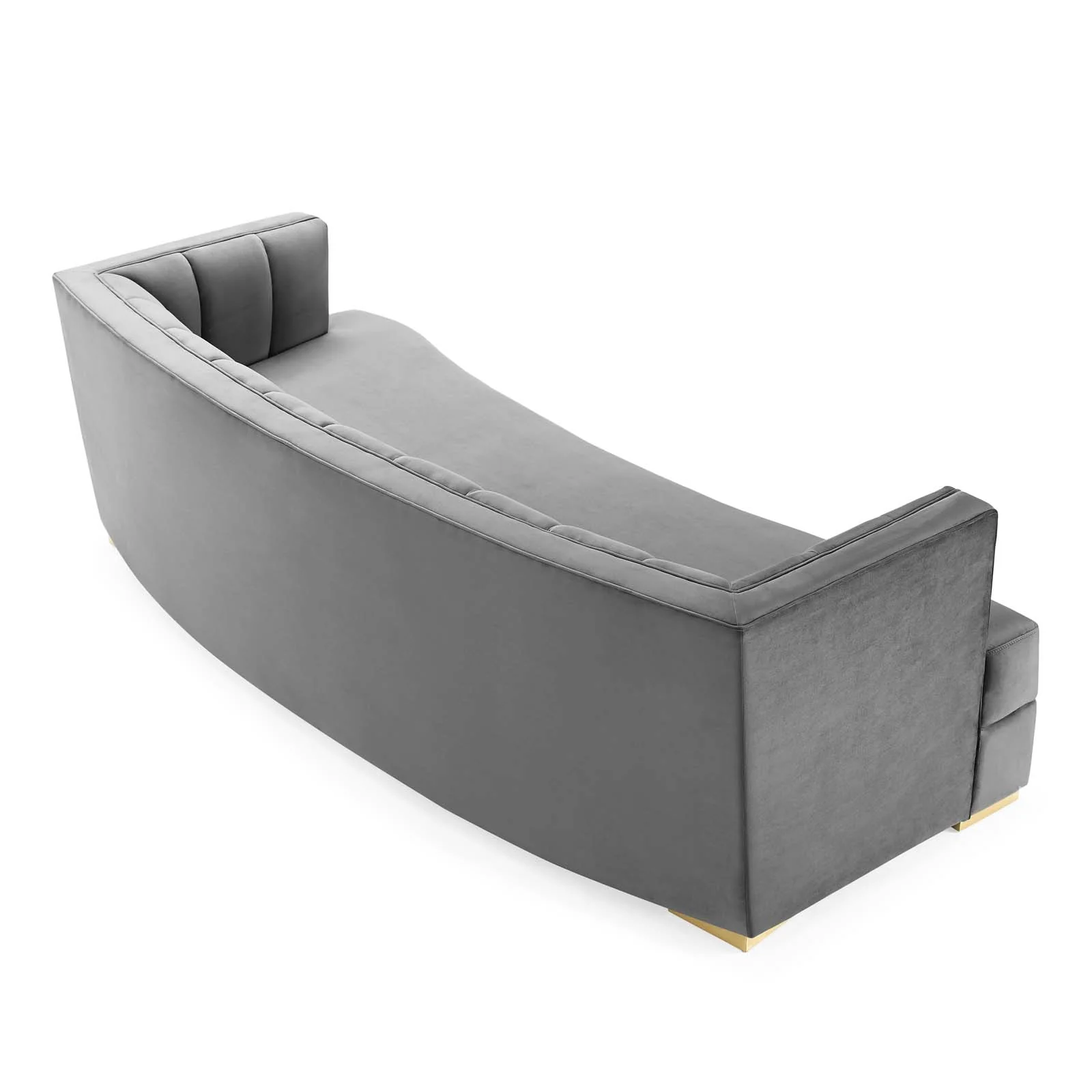 Encompass Channel Tufted Performance Velvet Curved Sofa By Modway - EEI-4134 - Image 4