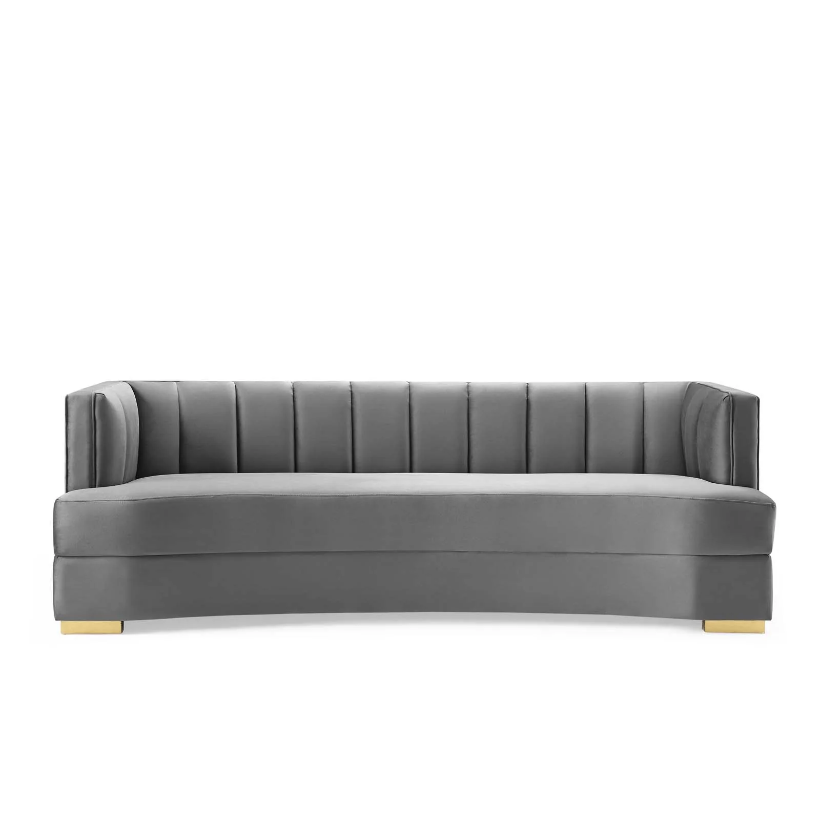 Encompass Channel Tufted Performance Velvet Curved Sofa By Modway - EEI-4134 - Image 5