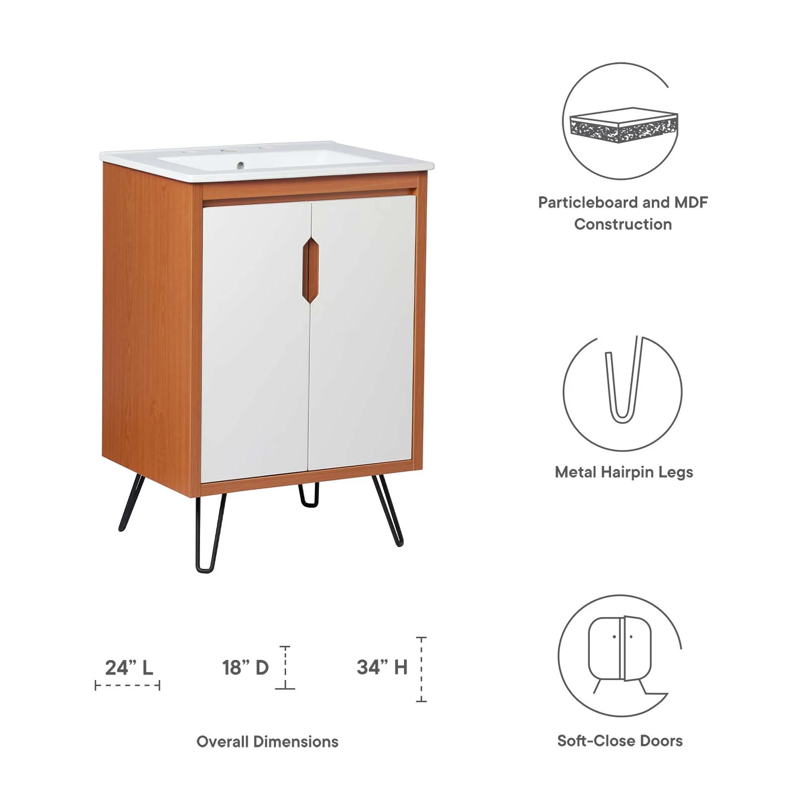Energize 24" Bathroom Vanity By Modway - EEI-5804 - Image 16