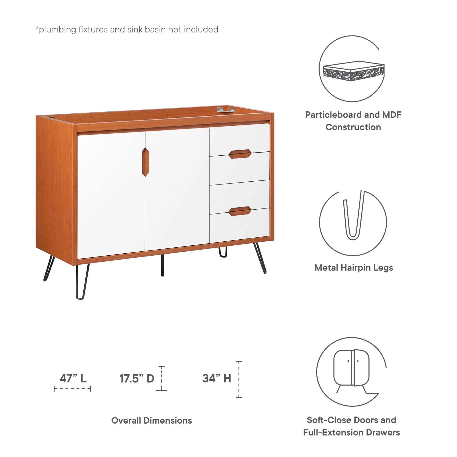 Energize 48" Bathroom Vanity Cabinet By Modway - EEI-5551 - Image 3