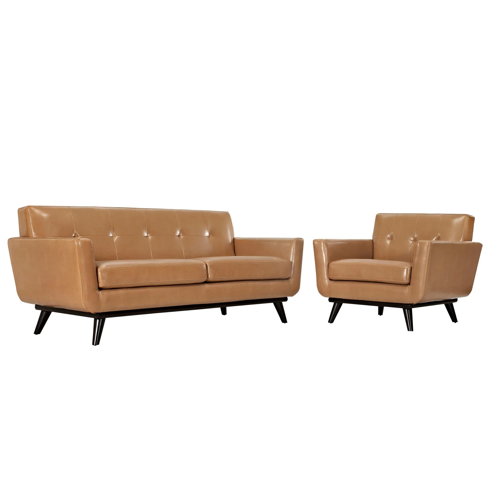 Engage 2 Piece Leather Living Room Set By Modway - EEI-1765 - Image 2