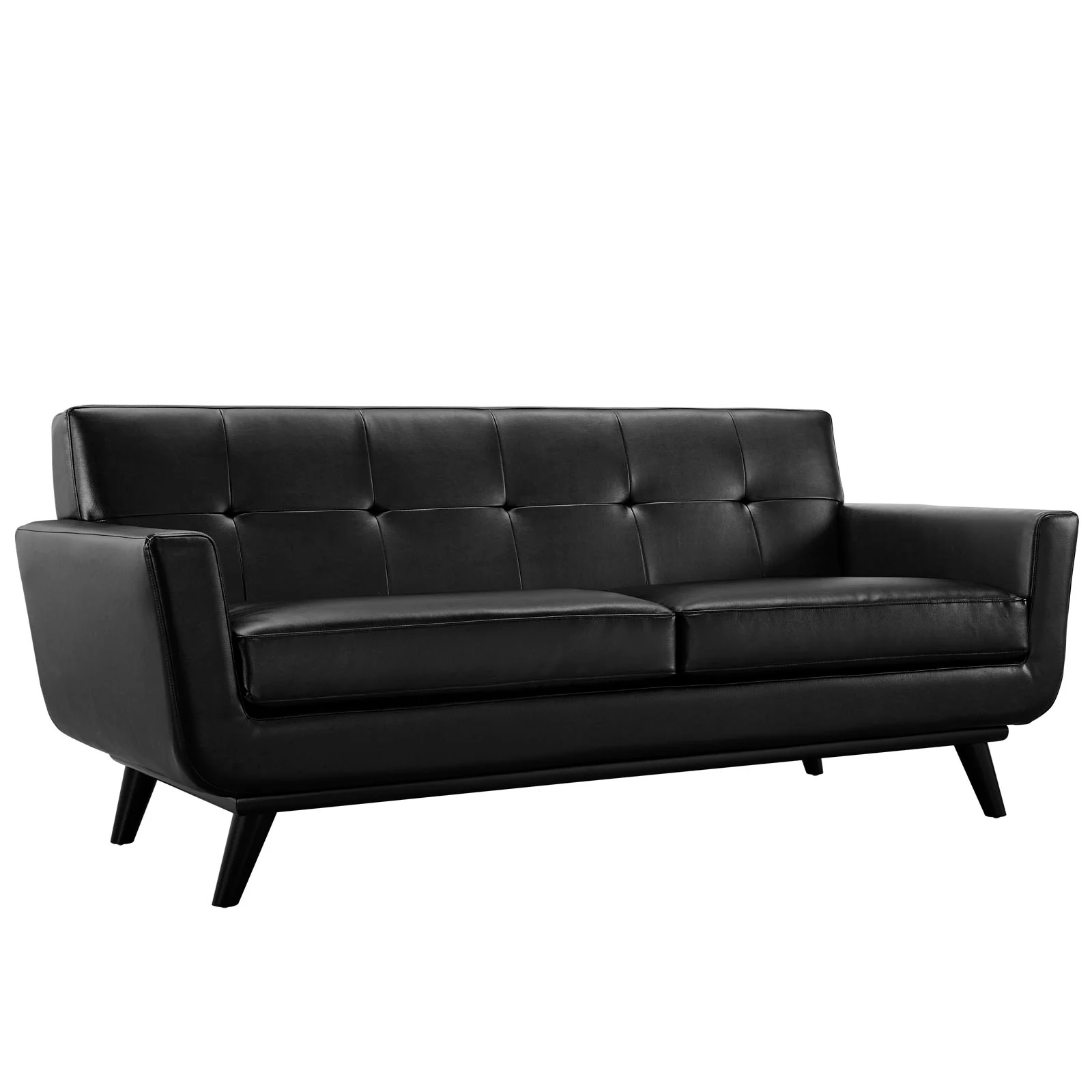 Engage Bonded Leather Loveseat By Modway - EEI-1337 - Image 2