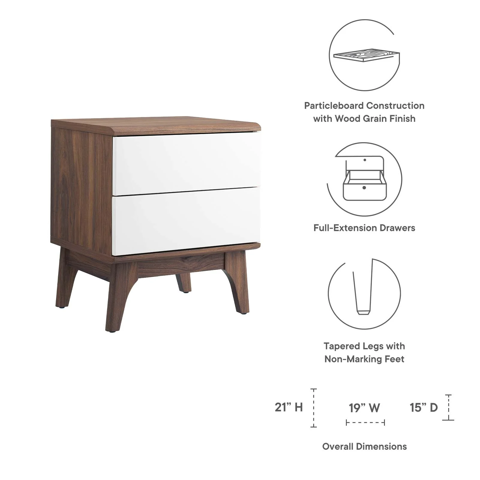Envision 2-Drawer Nightstand By Modway - MOD-7069 - Image 5