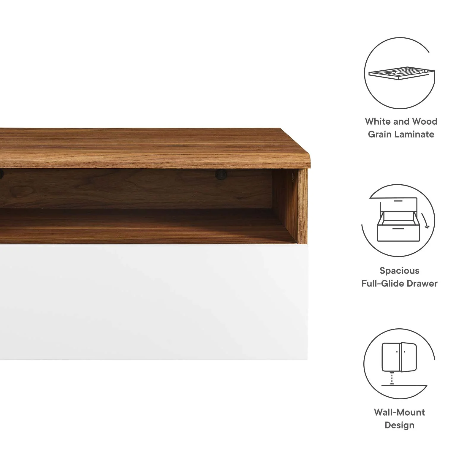Envision Wall Mount Nightstand By Modway - MOD-7057 - Image 6