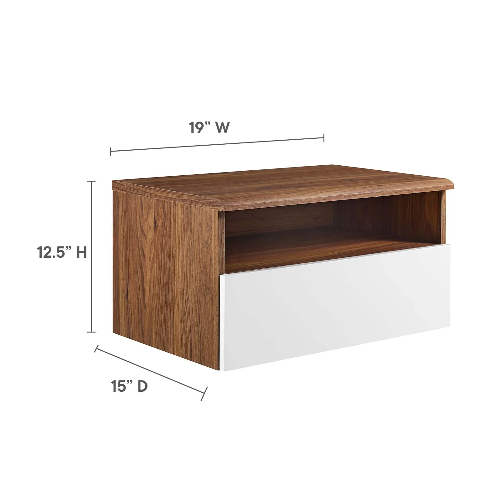 Envision Wall Mount Nightstand By Modway - MOD-7057 - Image 7