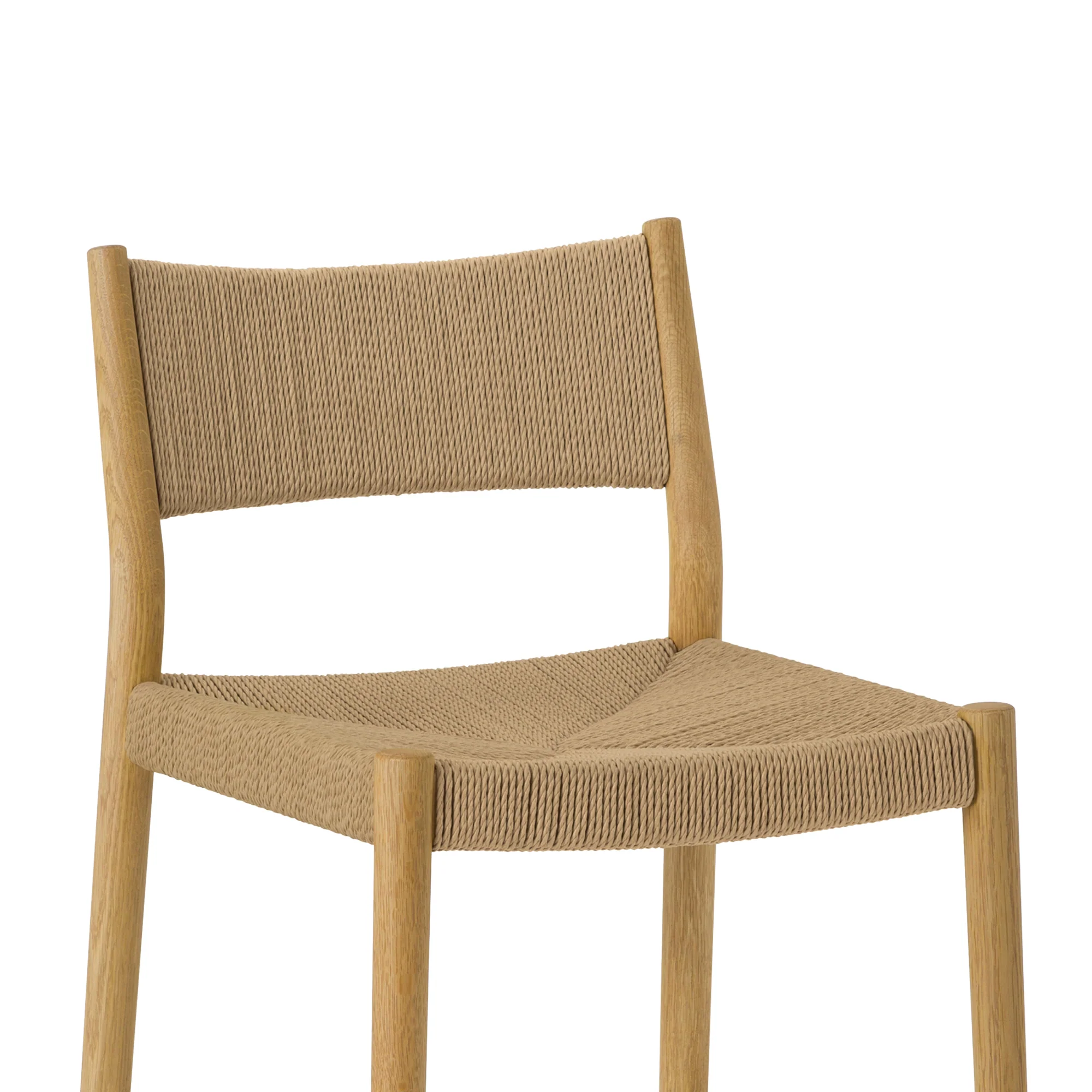 Erie Black Woven Paper Cord and Wood Bar Stool By Armen Living - Image 17