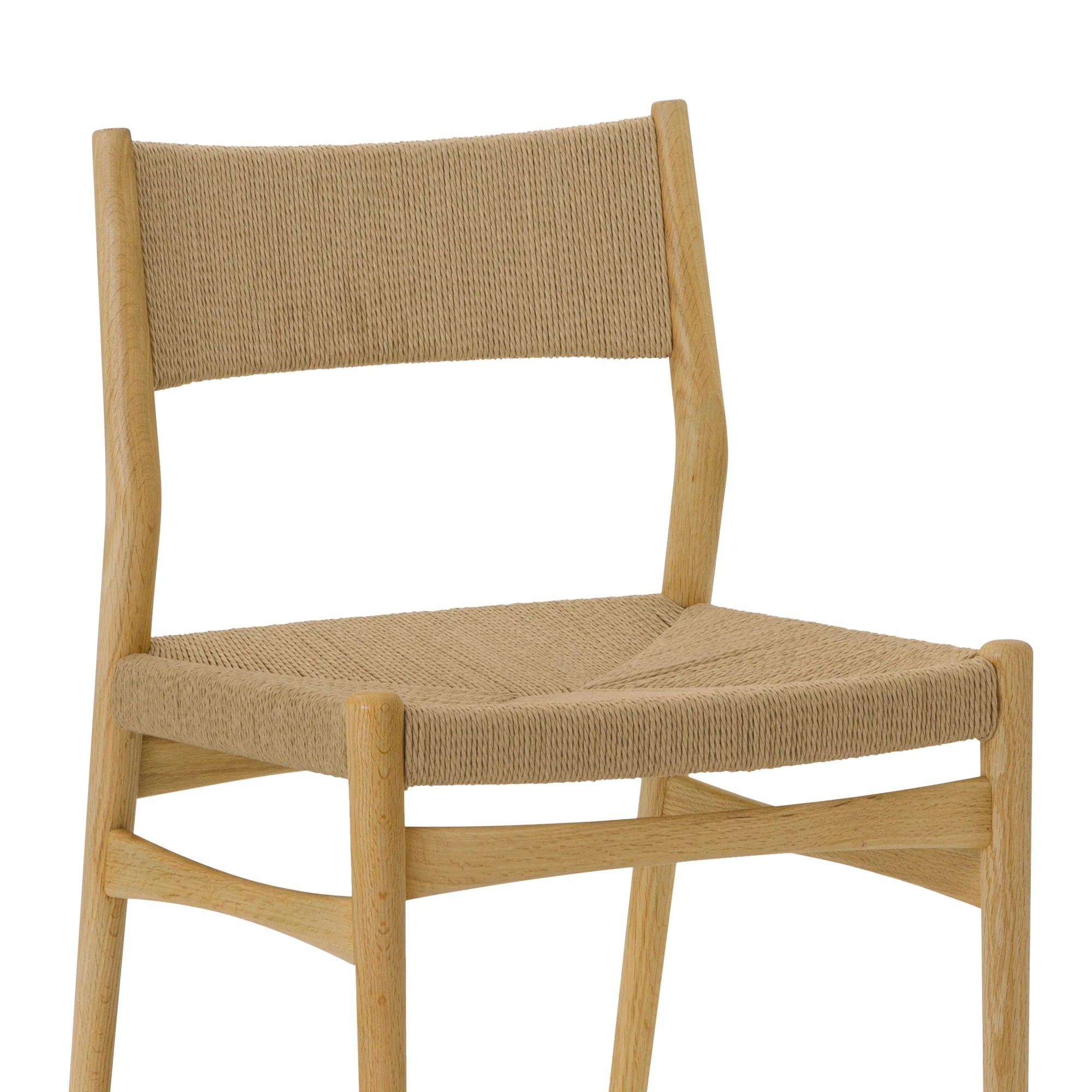 Erie Black Woven Paper Cord and Wood Dining Chairs - Set of 2 By Armen Living - Image 20