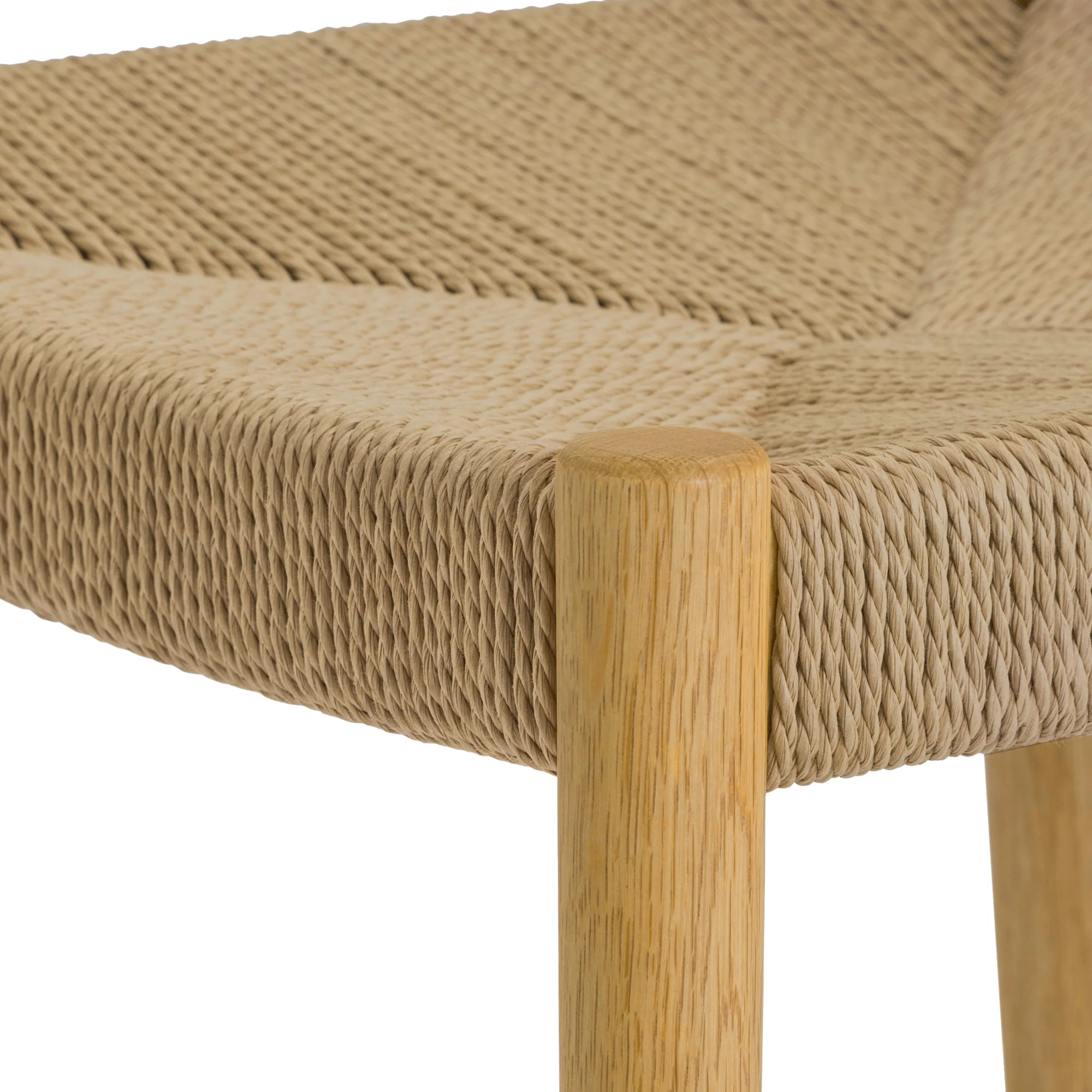 Erie Black Woven Paper Cord and Wood Dining Chairs - Set of 2 By Armen Living - Image 22
