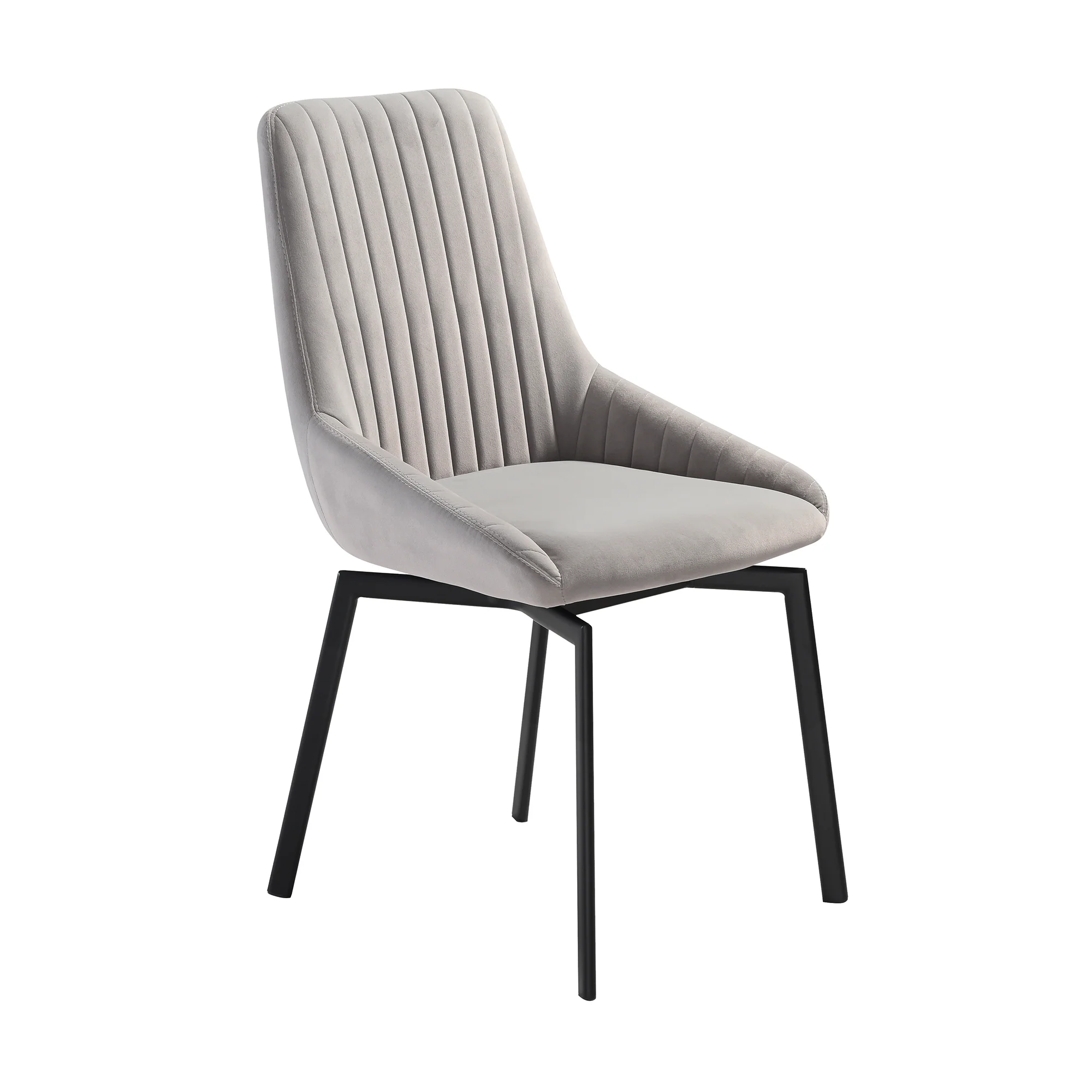 Esme Susie 5 Piece Dining Set with Gray Fabric Chairs By Armen Living - Image 3