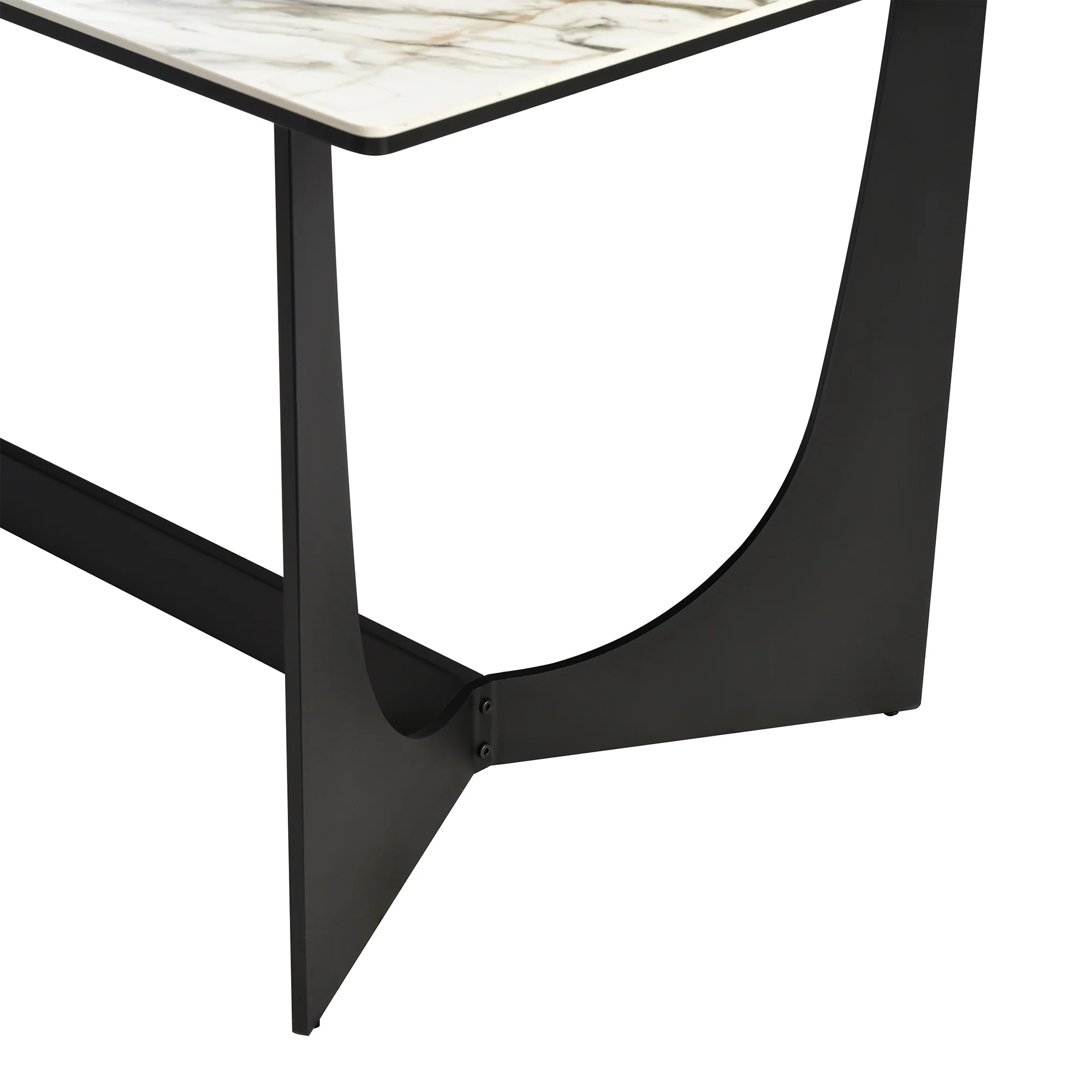 Esme Susie 5 Piece Dining Set with Gray Fabric Chairs By Armen Living - Image 9