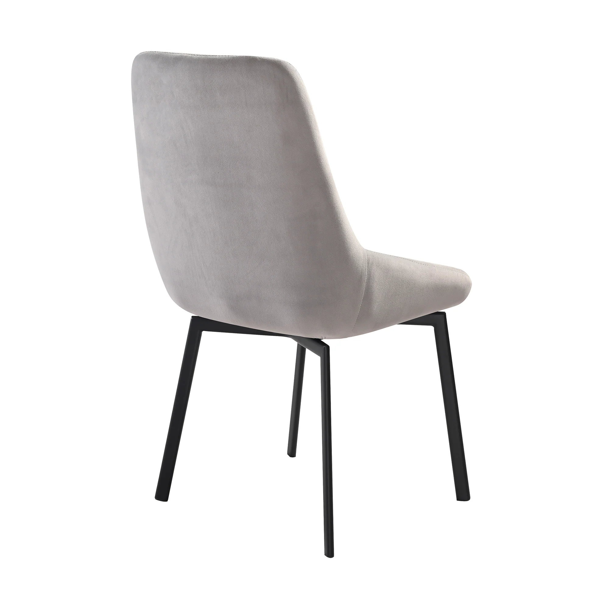 Esme Susie 7 Piece Dining Set with Gray Fabric Chairs By Armen Living - Image 4