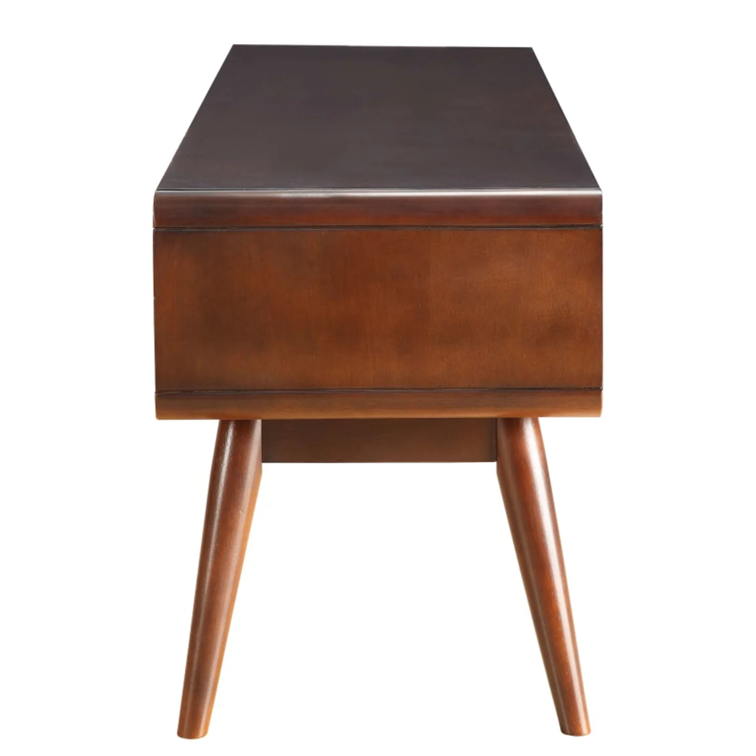Espresso And White Mdf Tv Stand By Homeroots - Image 4