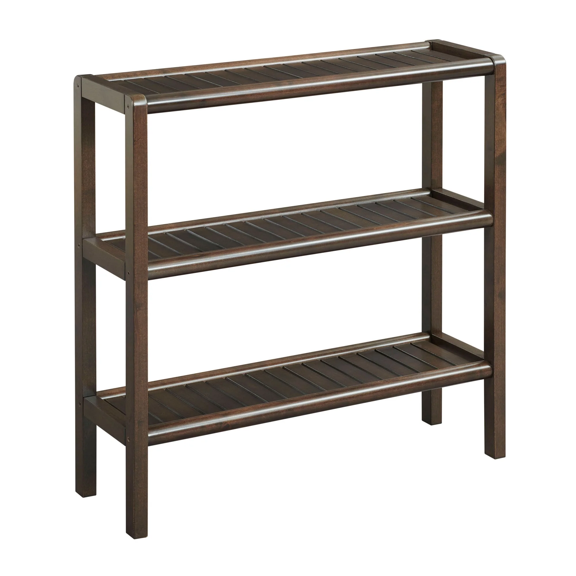 Espresso Brown Versatile Shoe Rack Shelving Unit By Homeroots - Image 2