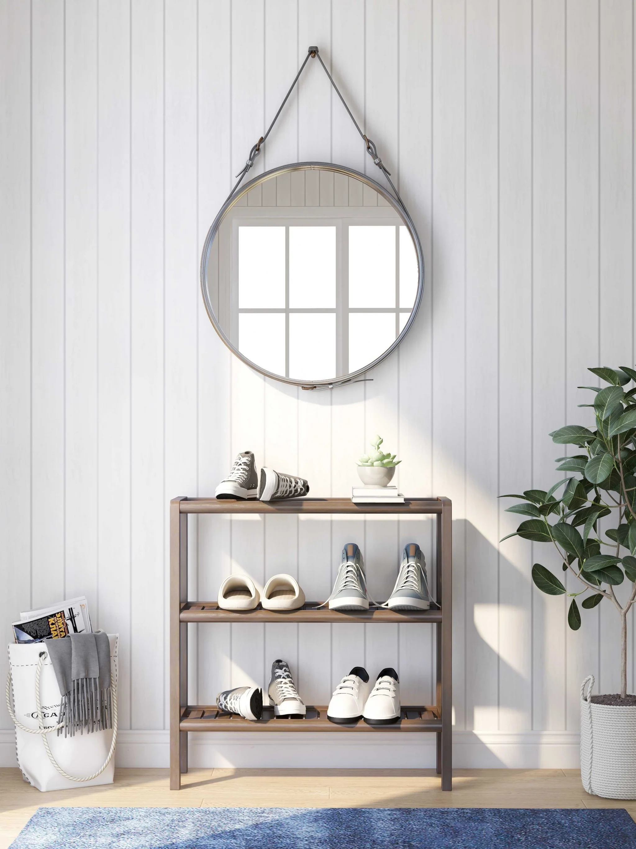 Espresso Brown Versatile Shoe Rack Shelving Unit By Homeroots - Image 3