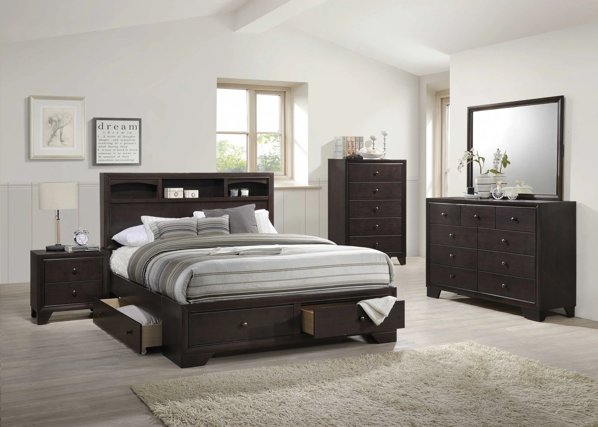 Espresso Casual And Unique Dresser By Homeroots - Image 2