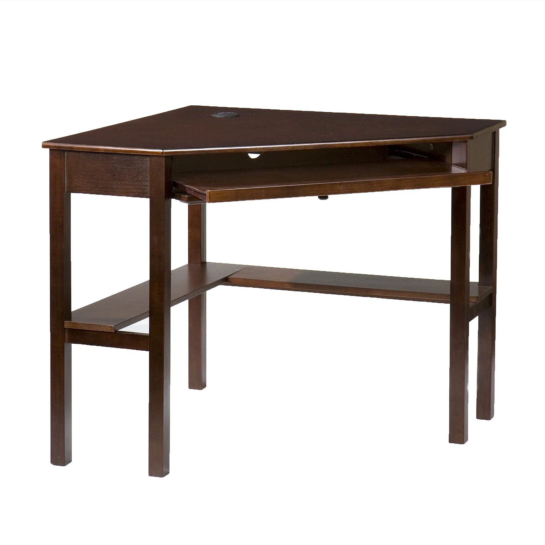 Espresso Corner Computer Desk By Homeroots - Image 5