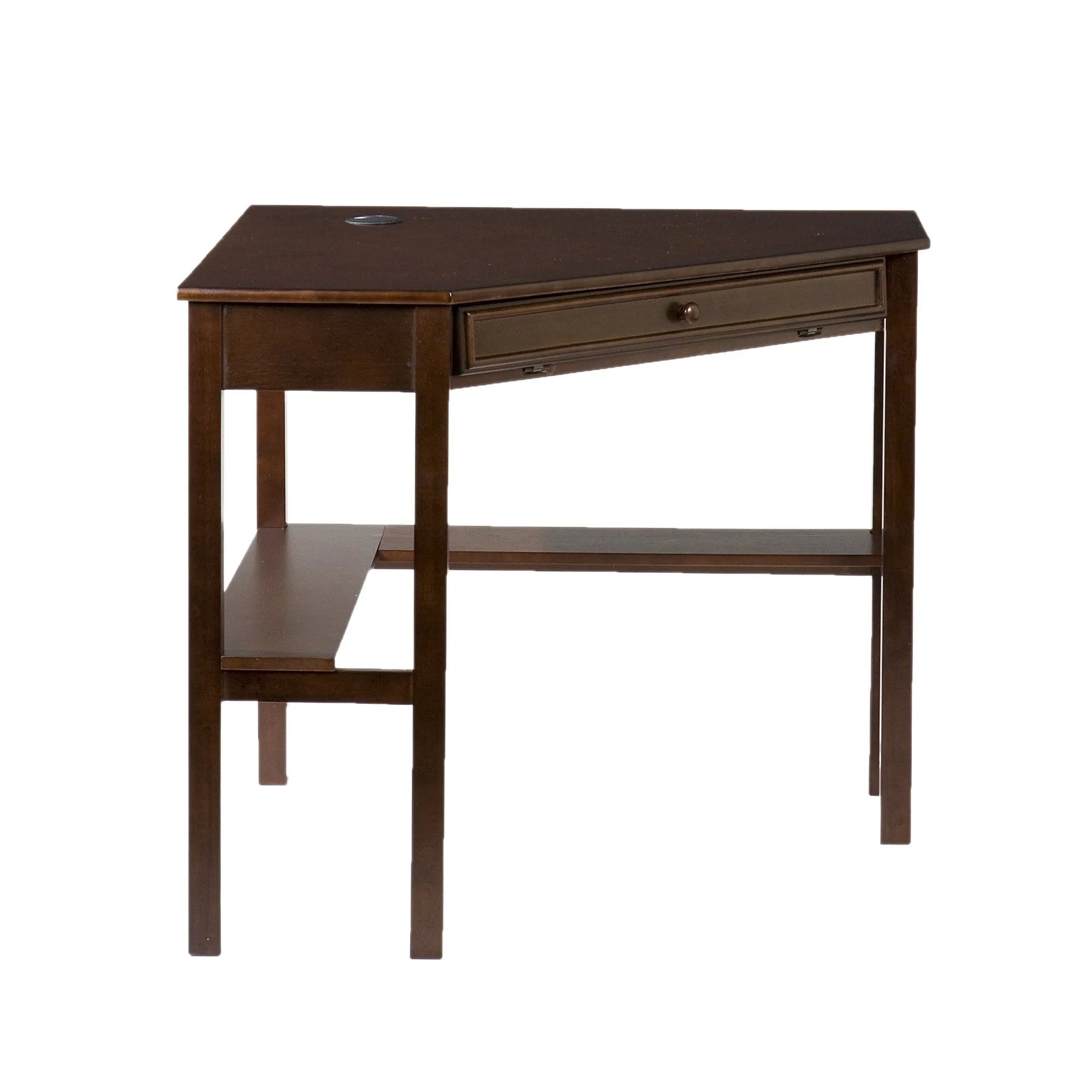 Espresso Corner Computer Desk By Homeroots - Image 6