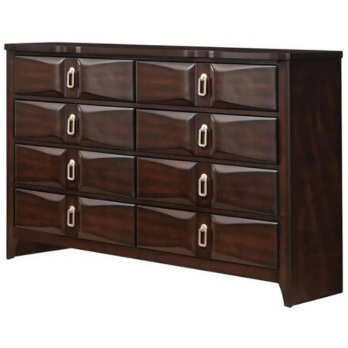 Espresso Eight Drawer Double Dresser By Homeroots - Image 5
