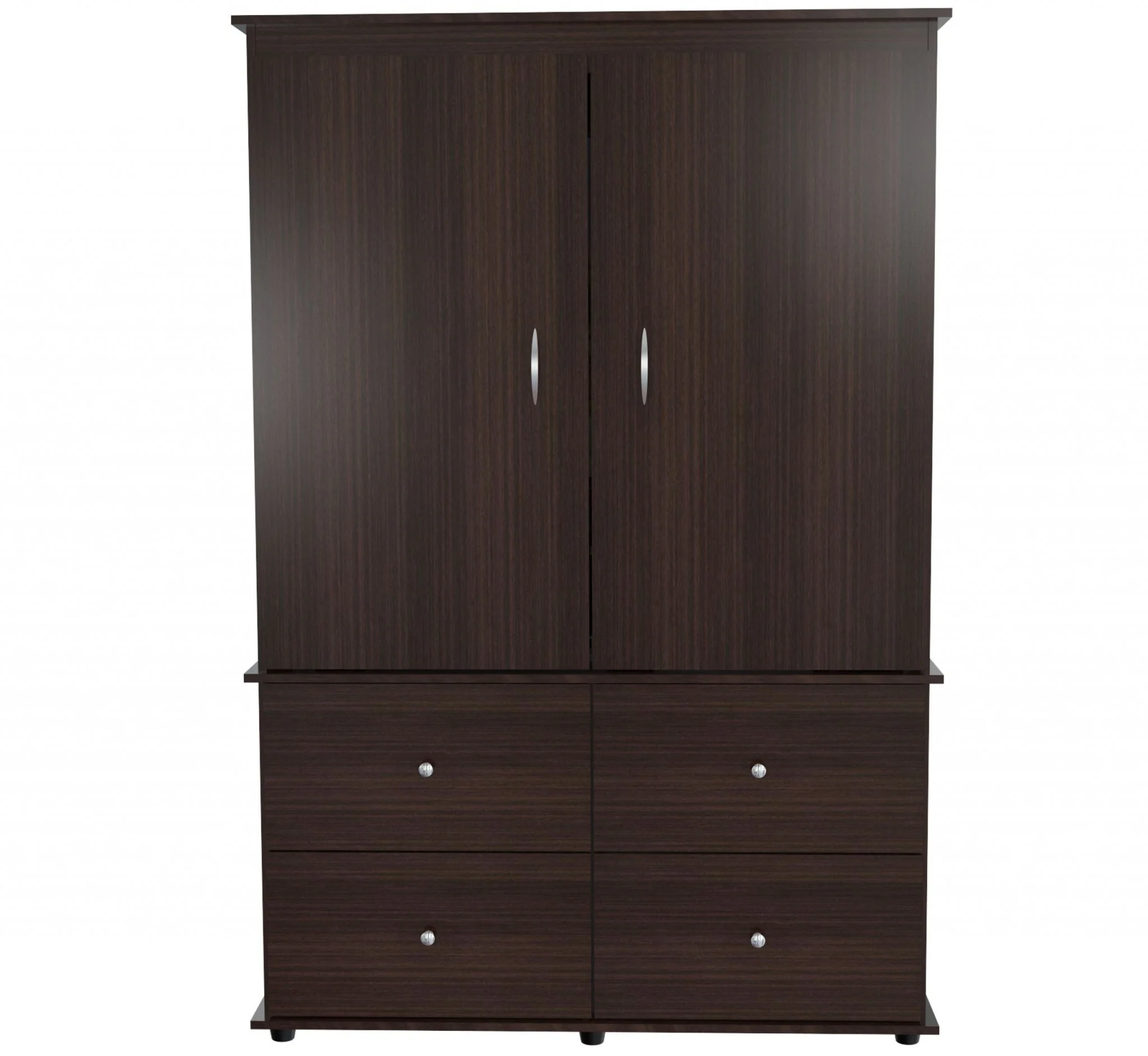 Espresso Finish Wood Four Drawer Armoire Dresser By Homeroots - Image 8