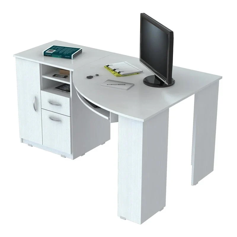 Espresso Finish Wood L Shape Corner Computer Desk By Homeroots - Image 10
