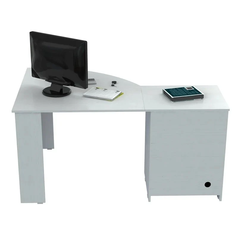 Espresso Finish Wood L Shape Corner Computer Desk By Homeroots - Image 11