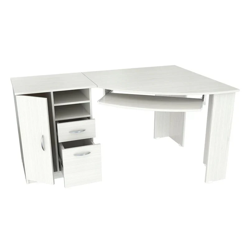 Espresso Finish Wood L Shape Corner Computer Desk By Homeroots - Image 7