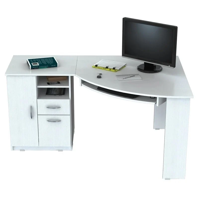 Espresso Finish Wood L Shape Corner Computer Desk By Homeroots - Image 8